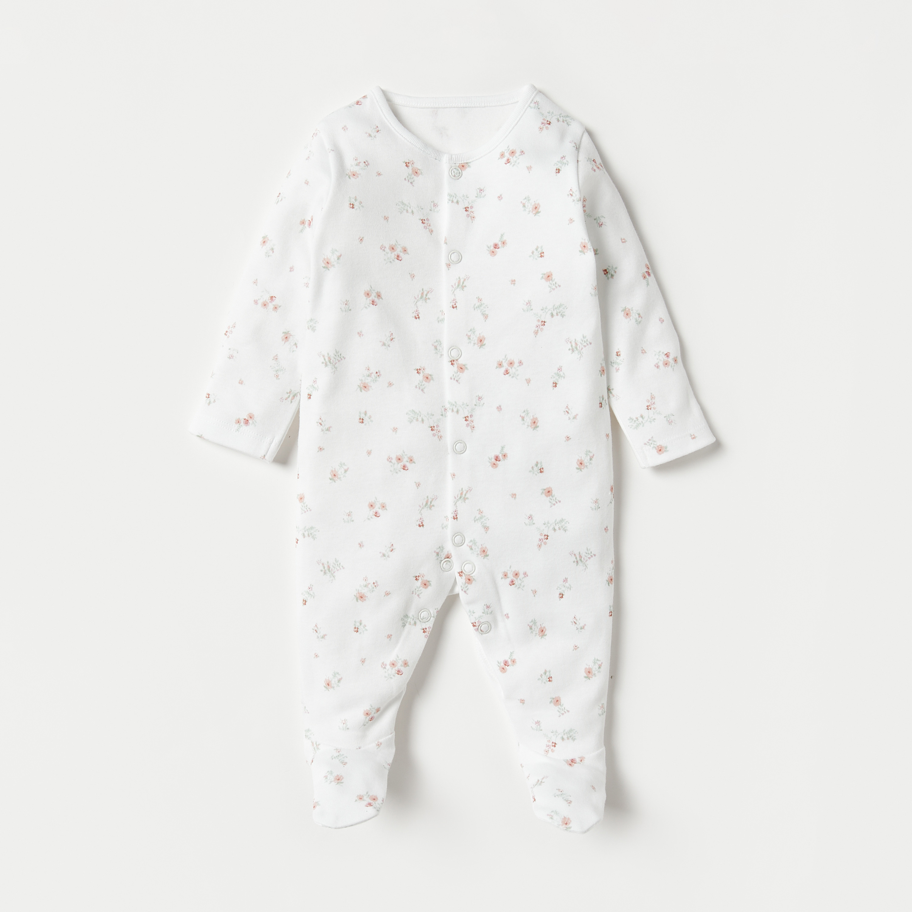 Juniors Printed Closed Feet Sleepsuit - Set of 3-baby-girls-clothing-nightwear-sleepsuits-image-3