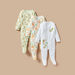 Juniors Floral Print Closed Feet Sleepsuit - Set of 3-Sleepsuits-thumbnail-0
