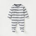 Juniors Printed Sleepsuit with Long Sleeves and Snap Button Closure - Set of 3-Sleepsuits-thumbnail-1