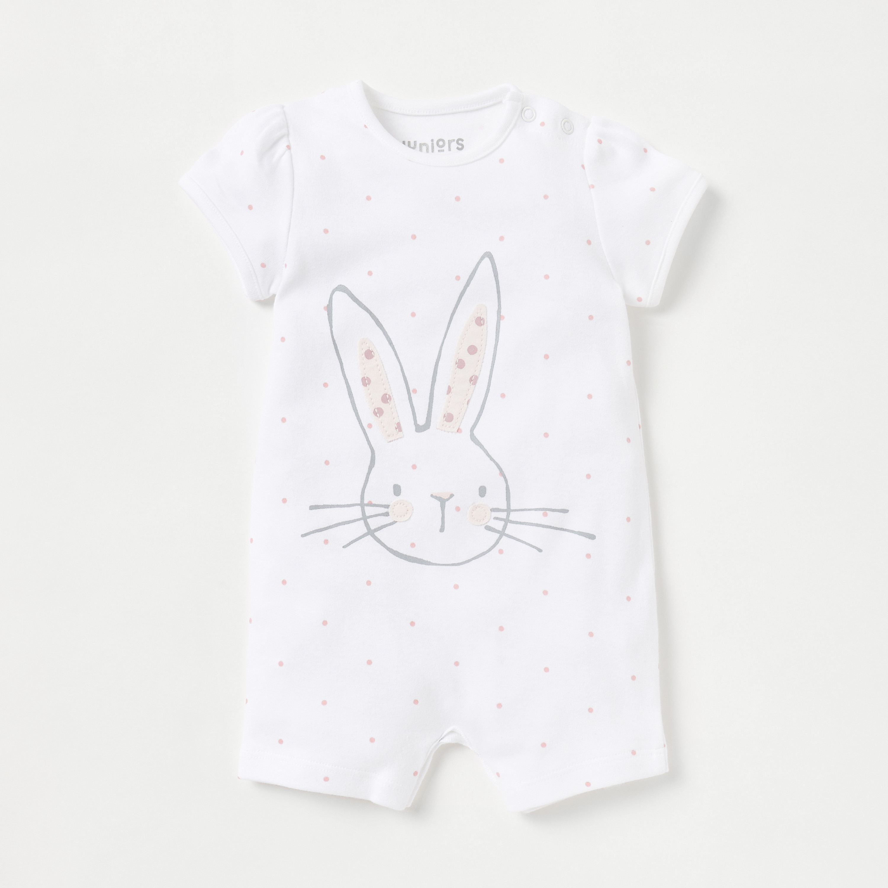 Juniors Printed Romper with Short Sleeves - Set of 2-baby-girls-clothing-rompers-image-3