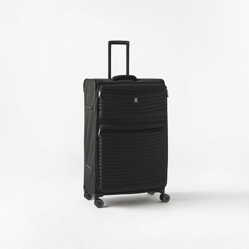 IT Textured Softcase Luggage Trolley Bag with Retractable Handle-Luggage-image-0