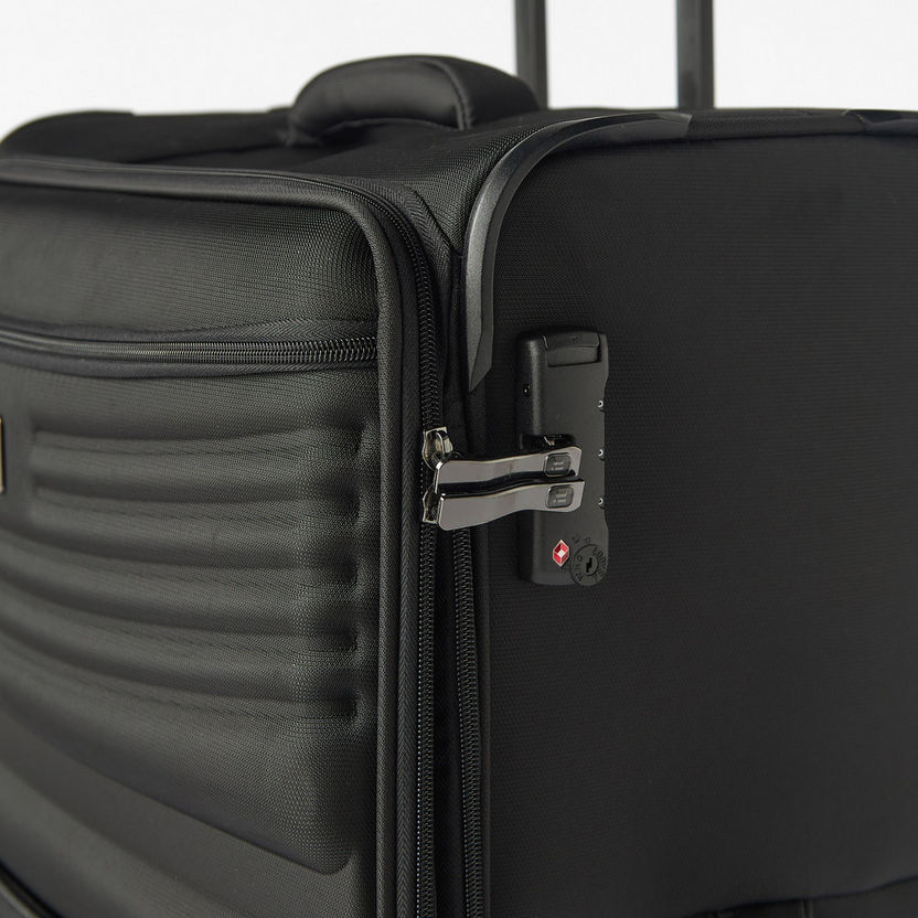 IT Textured Softcase Luggage Trolley Bag with Retractable Handle-Luggage-image-1