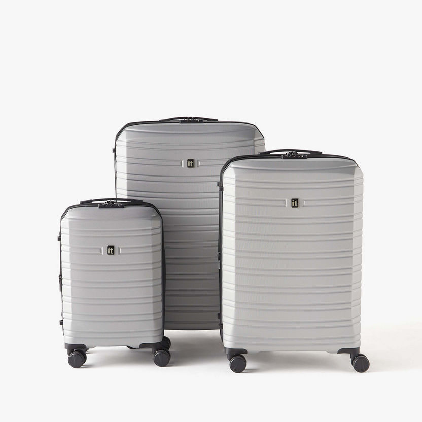 IT Textured Hardcase Luggage Trolley Bag with Retractable Handle-Luggage-image-5