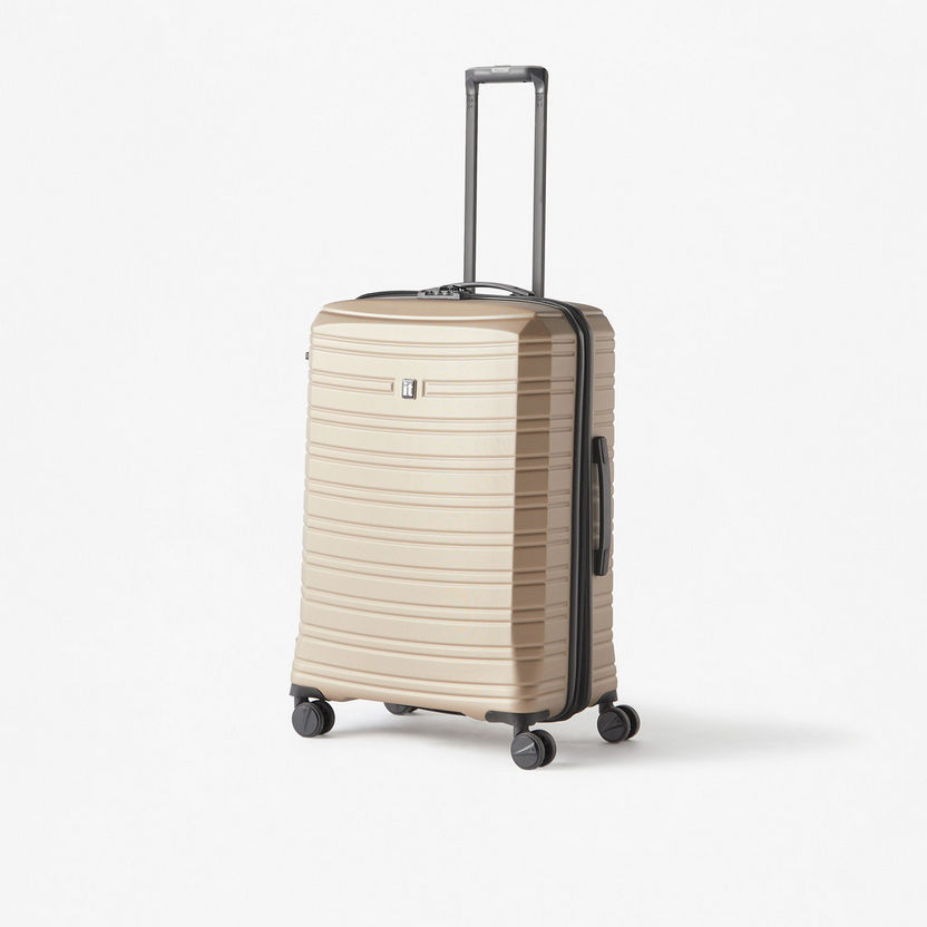 IT Textured Hardcase Luggage Trolley Bag with Retractable Handle-Luggage-image-1