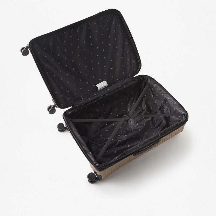 IT Textured Hardcase Luggage Trolley Bag with Retractable Handle-Luggage-image-4