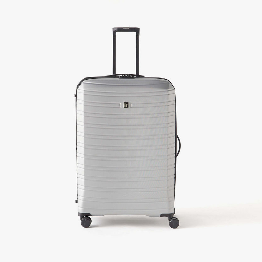 IT Textured Hardcase Luggage Trolley Bag with Retractable Handle-Luggage-image-0