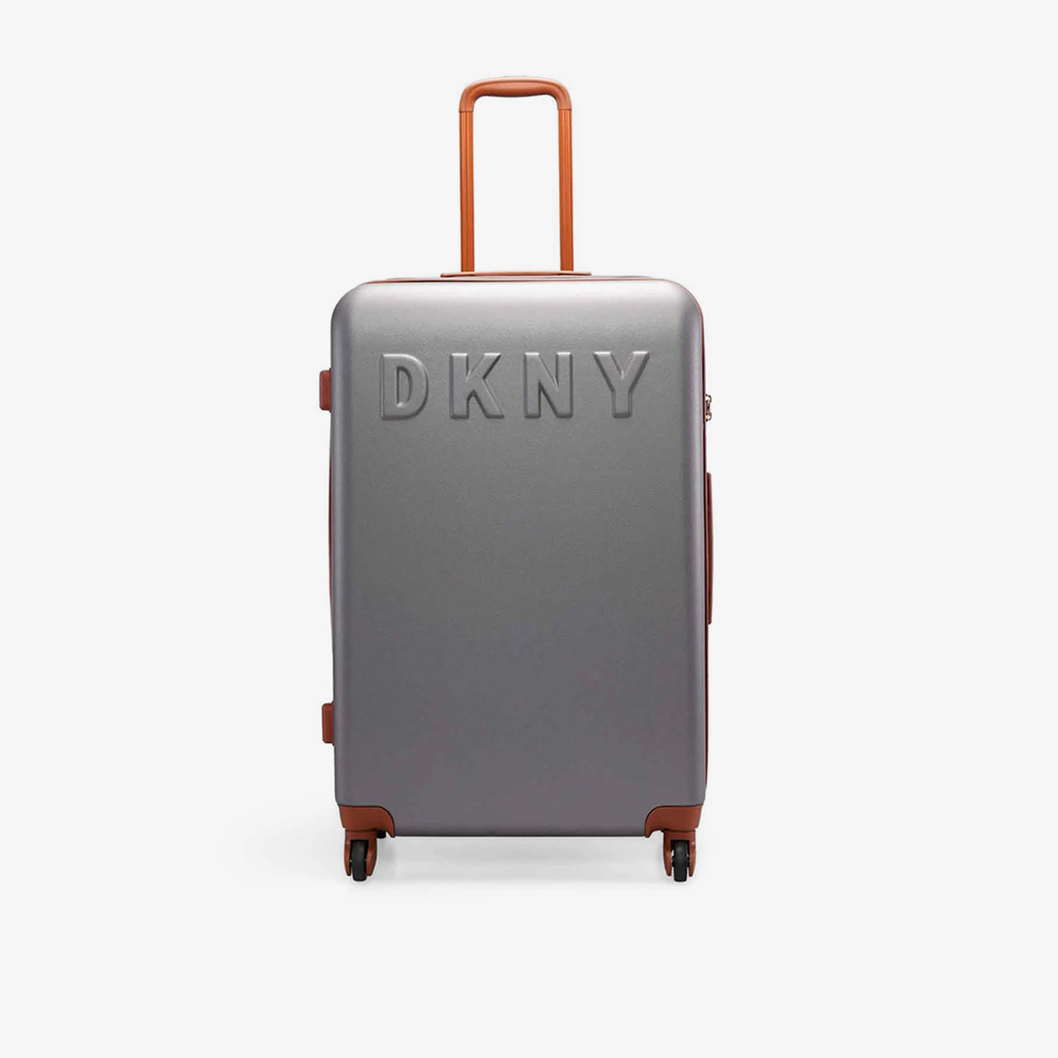 DKNY Logo Detail Hardcase Trolley Bag with Retractable Handle-travel-luggagesandbags-luggage-image-1