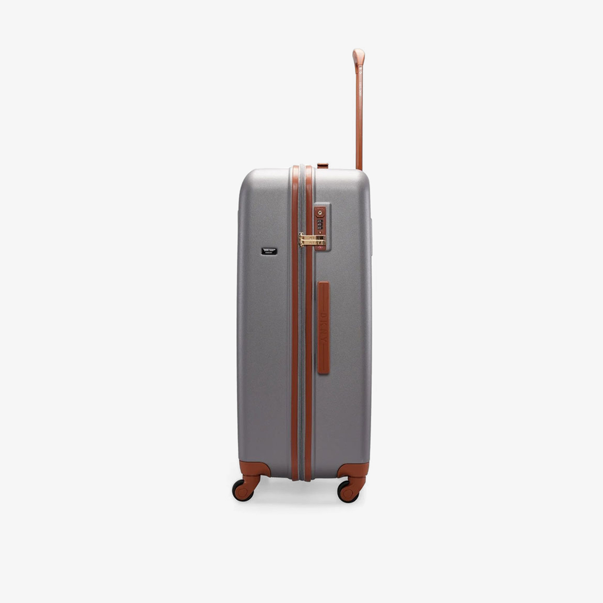 DKNY Logo Detail Hardcase Trolley Bag with Retractable Handle-travel-luggagesandbags-luggage-image-3