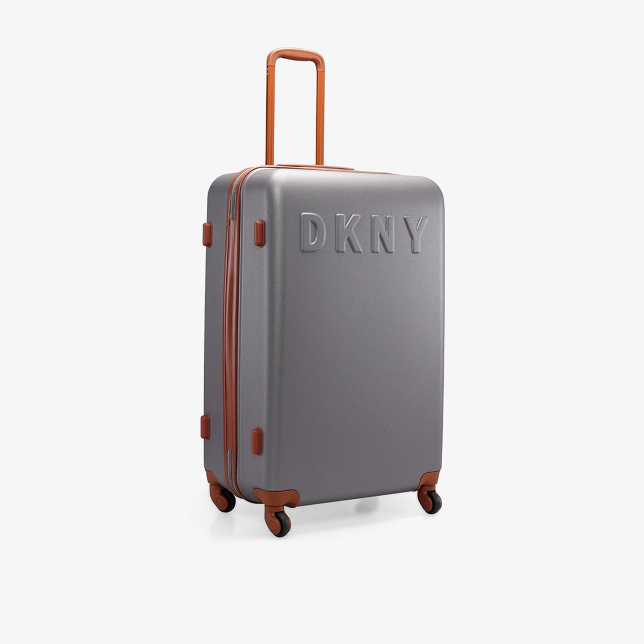 DKNY Logo Detail Hardcase Trolley Bag with Retractable Handle-travel-luggagesandbags-luggage-image-4