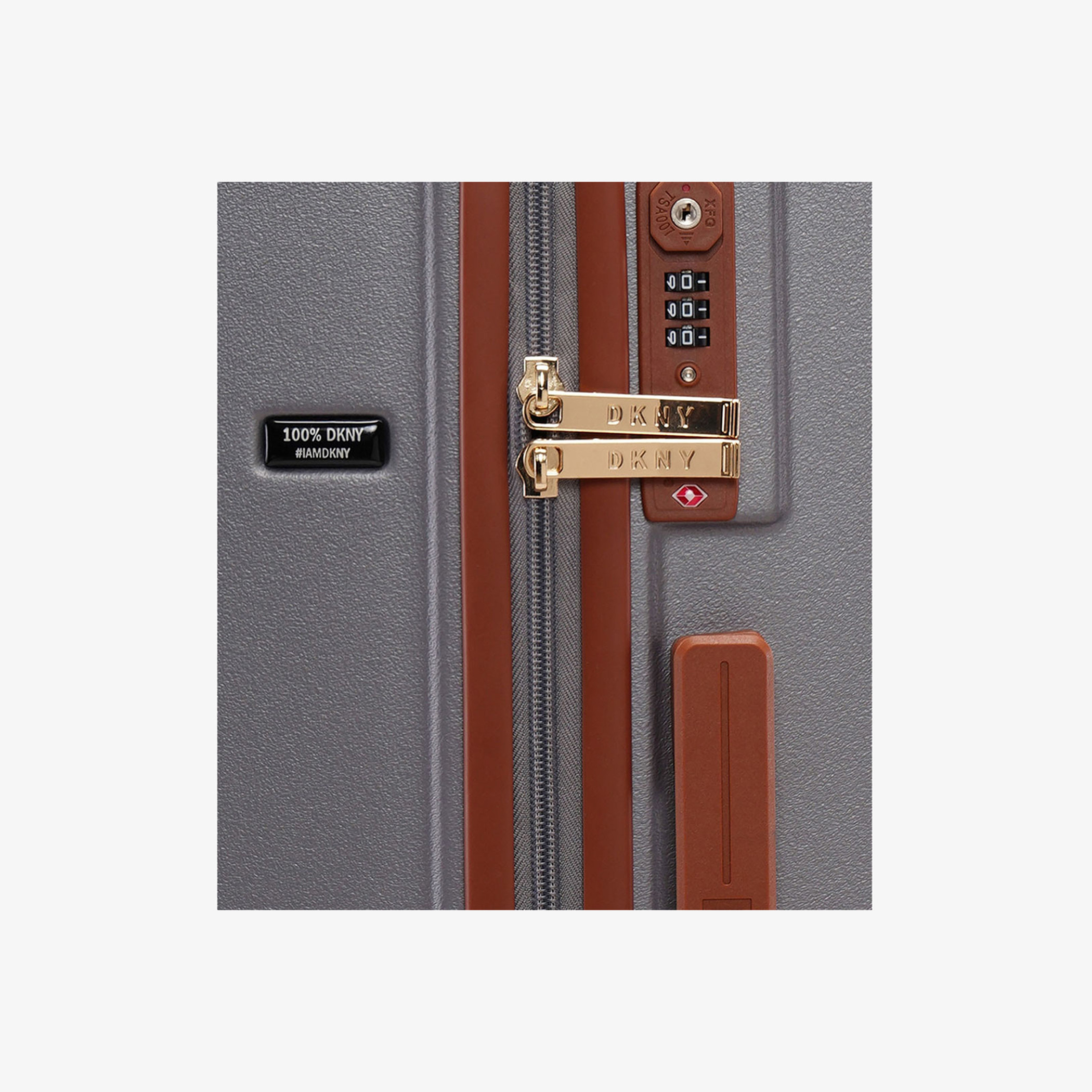 DKNY Logo Detail Hardcase Trolley Bag with Retractable Handle-travel-luggagesandbags-luggage-image-8