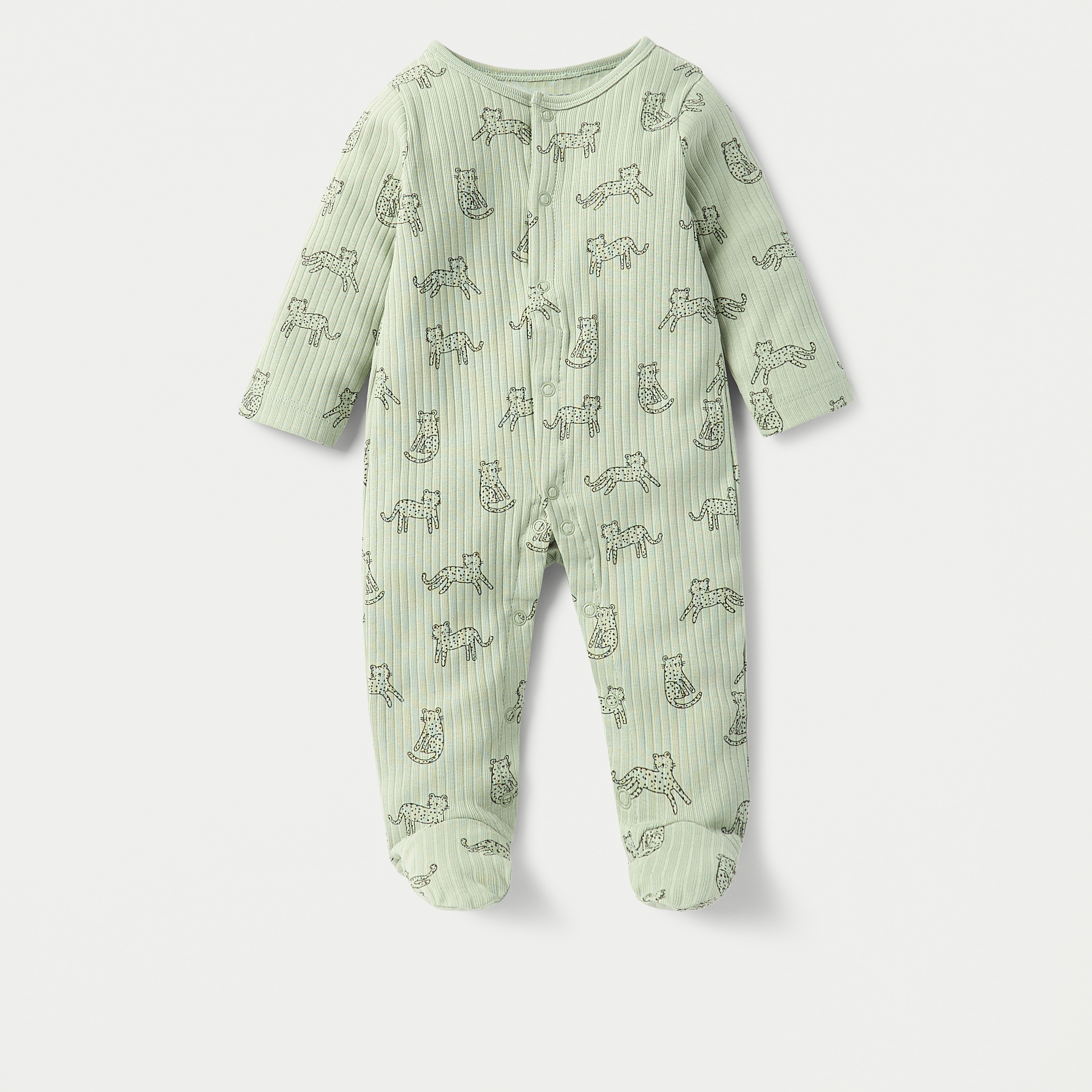 طقم بدلة نوم مغلقة القدمين بطبعات مع قبعة بيني من جونيورز-baby-boys-clothing-nightwear-sleepsuits-image-2