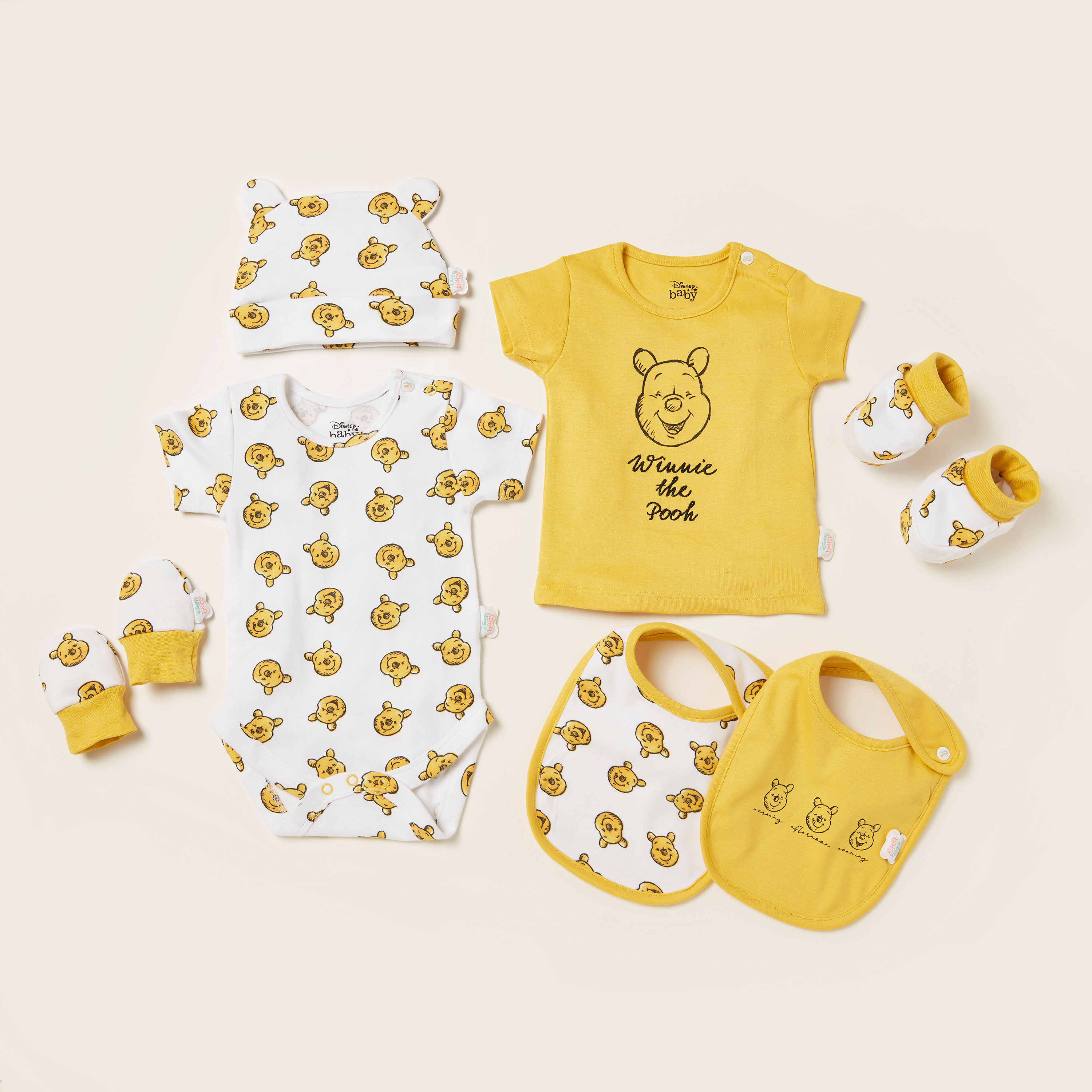 Disney Winnie The Pooh Print 8-Piece Apparel Set-baby-boys-clothing-setsandcoords-image-2