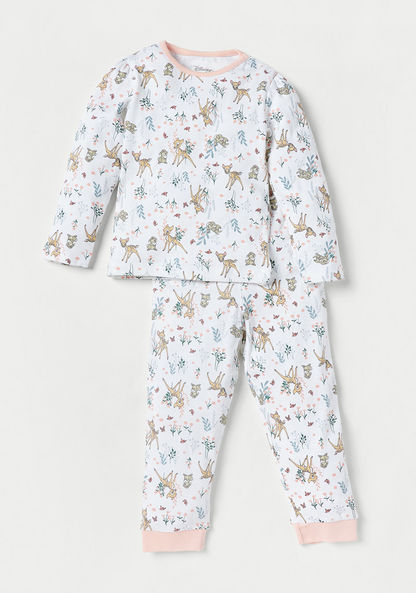 Disney Bambi Print T-shirts and Pyjamas - Set of 2-Pyjama Sets-image-1