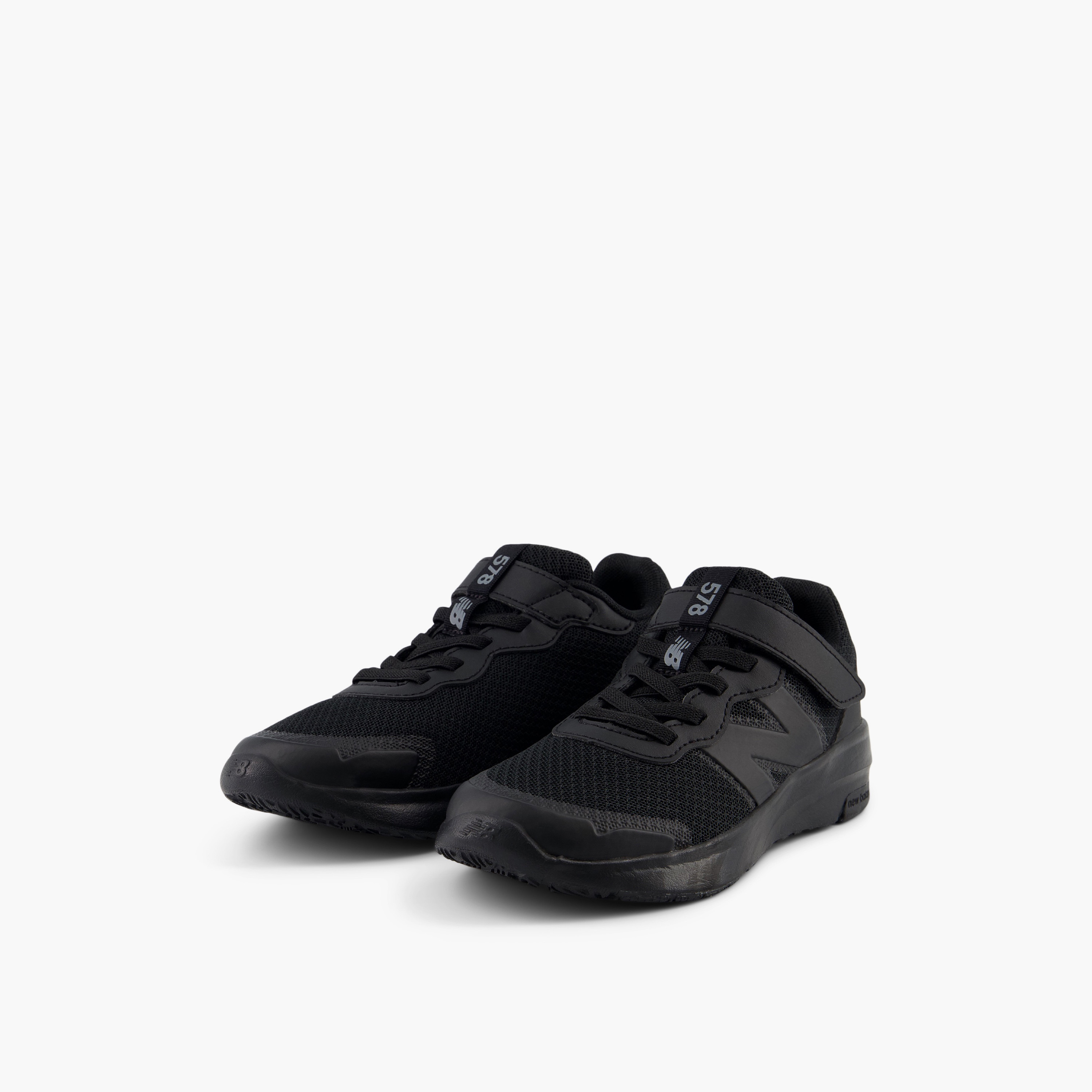 New Balance Boys' Panelled School Shoes with Hook and Loop Closure-  PT578BB-M-boys-shoes-schoolshoes-image-1