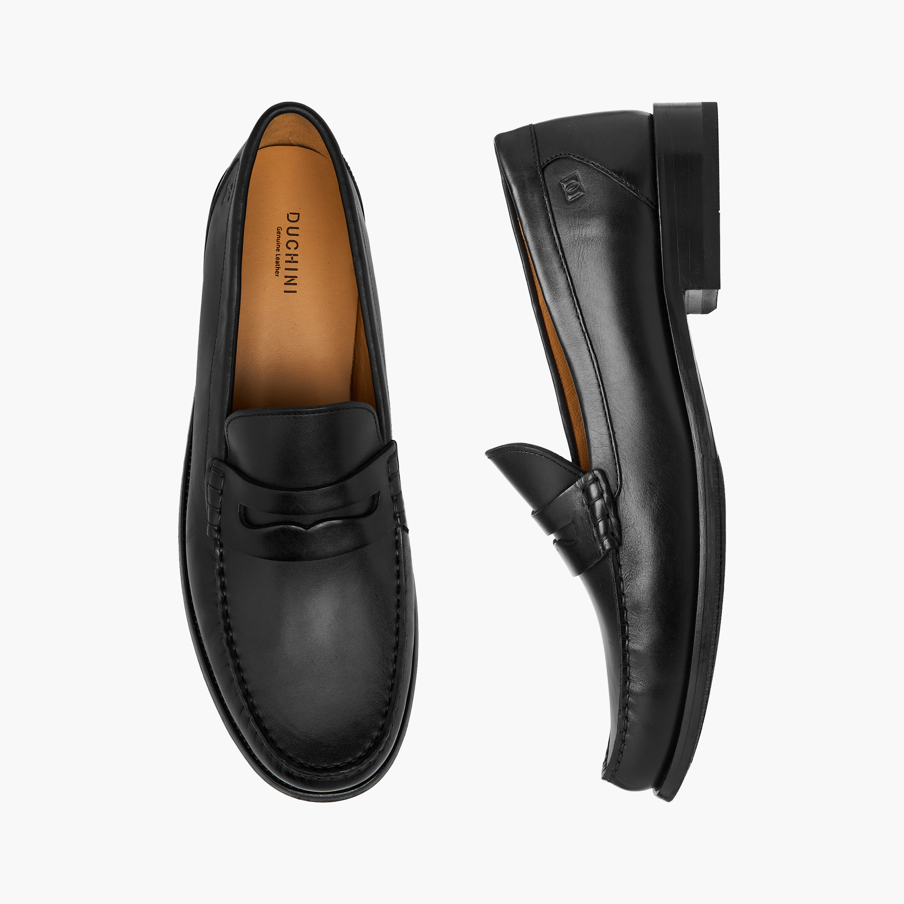 Duchini Men Leather Solid Slip-On Moccasins-men-shoes-loafersandmoccasins-image-1