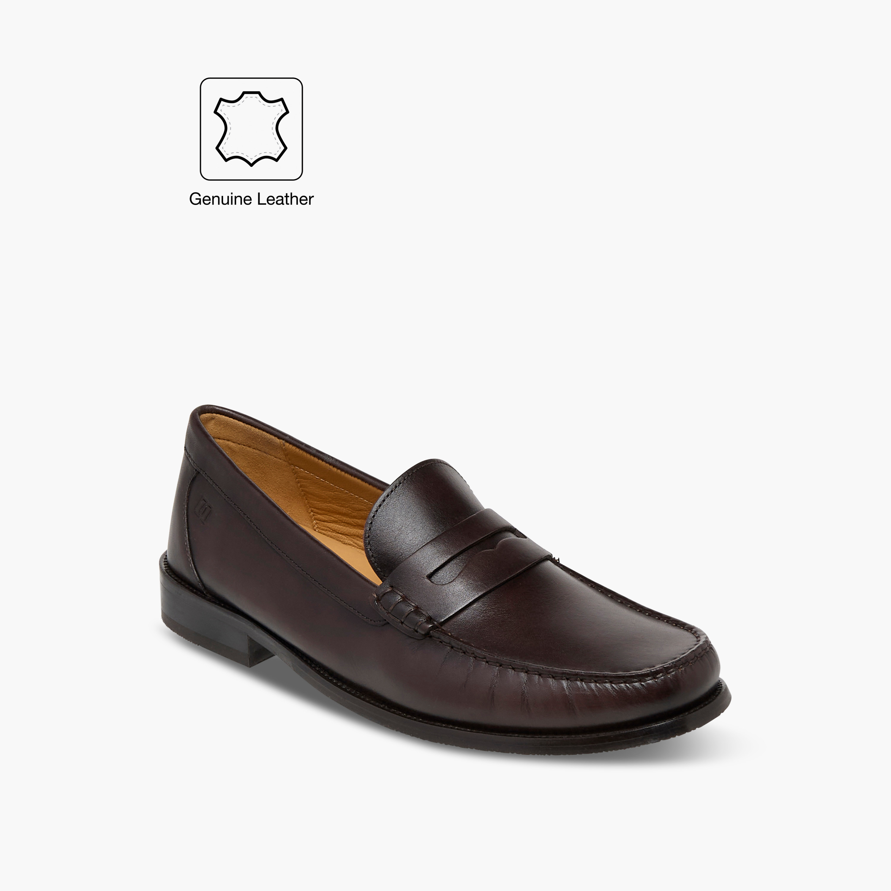 Duchini Men Leather Solid Slip-On Moccasins-men-shoes-loafersandmoccasins-image-2