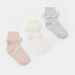 Frill Detailed Ankle Length Socks - Set of 3-Girl%27s Socks & Tights-thumbnailMobile-0