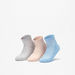 Dot Textured Ankle Length Socks - Set of 3-Women%27s Socks-thumbnailMobile-0