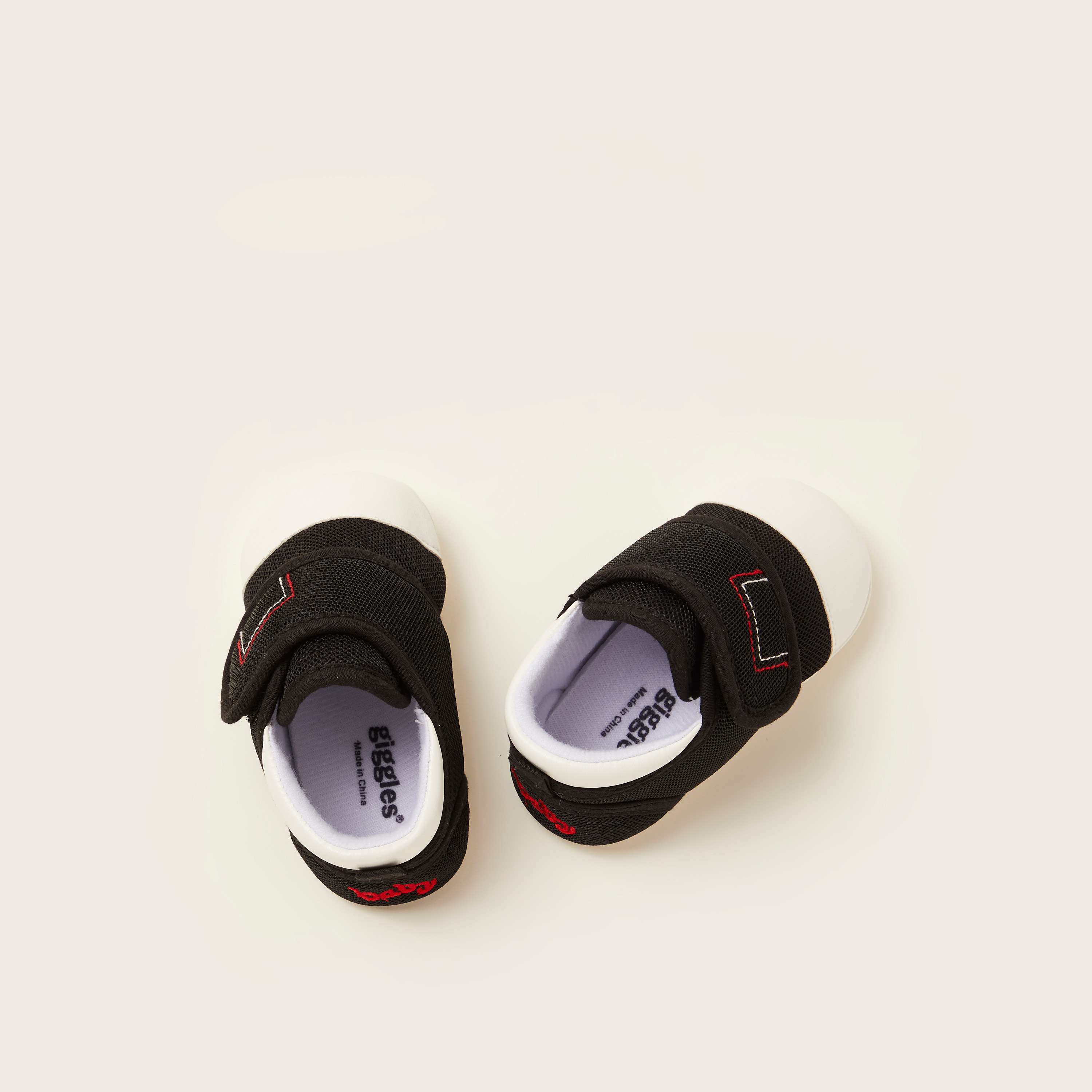 Giggles Textured Baby Shoes with Stitch Detail-baby-boys-shoes-booties-image-1