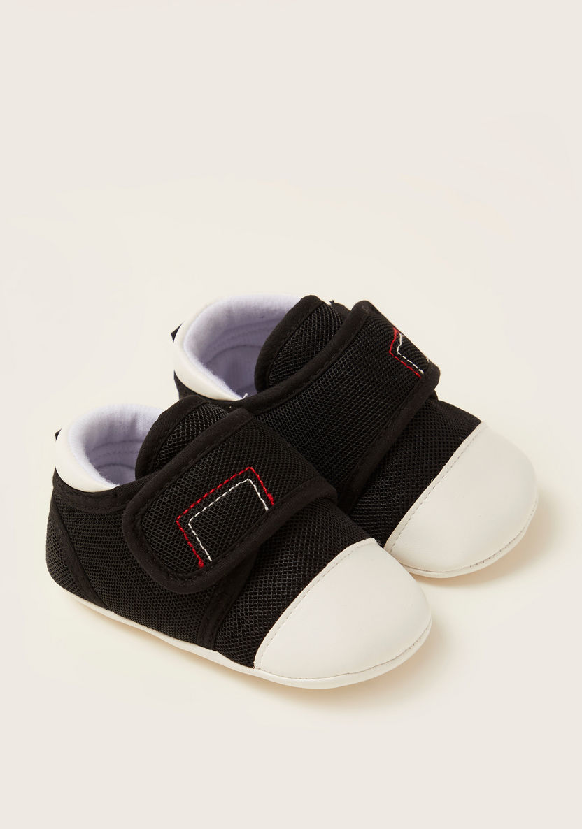 Giggles Textured Baby Shoes with Stitch Detail-Booties-image-1