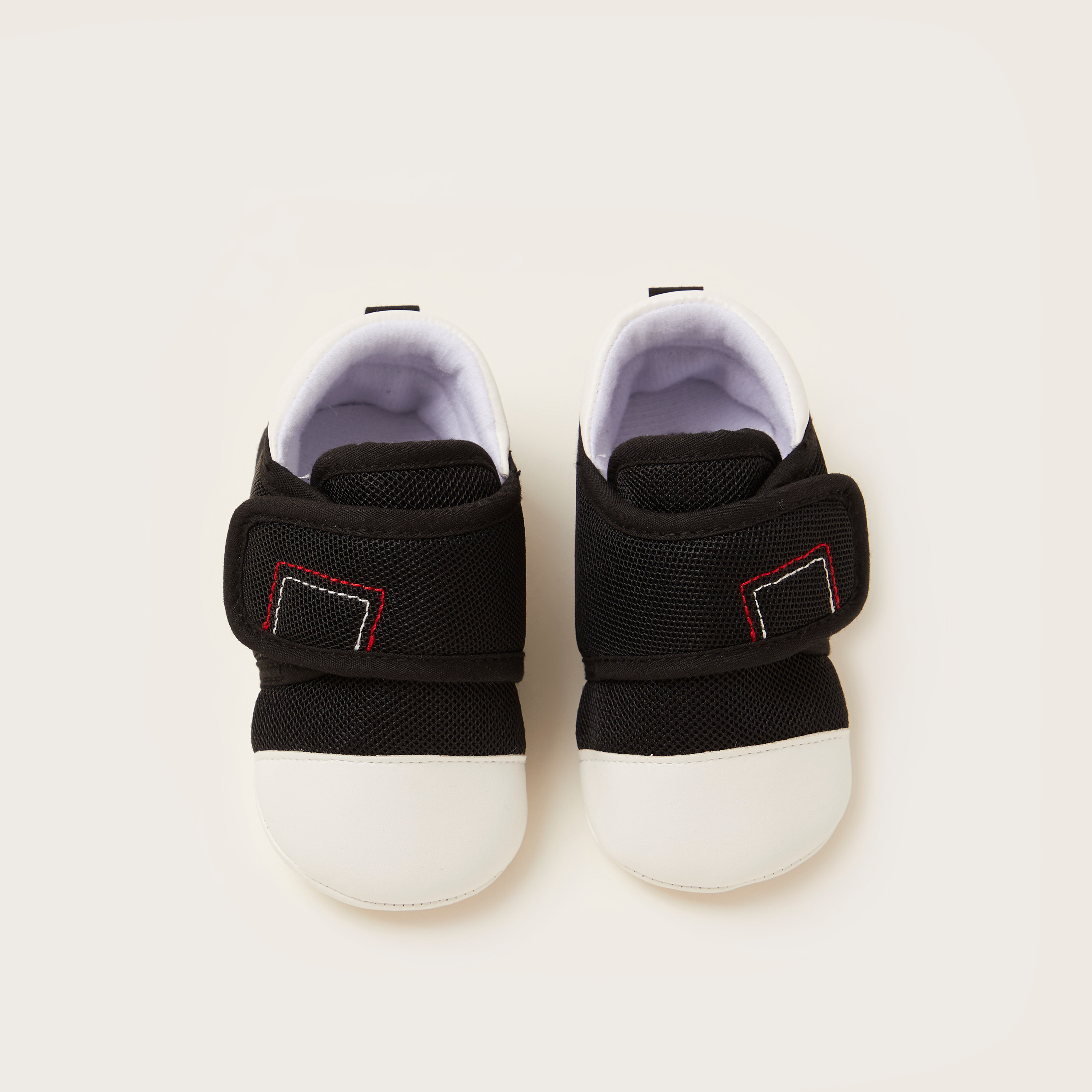 Giggles Textured Baby Shoes with Stitch Detail-baby-boys-shoes-booties-image-5