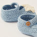 Giggles Crochet Booties with Appliques-Booties-thumbnail-3