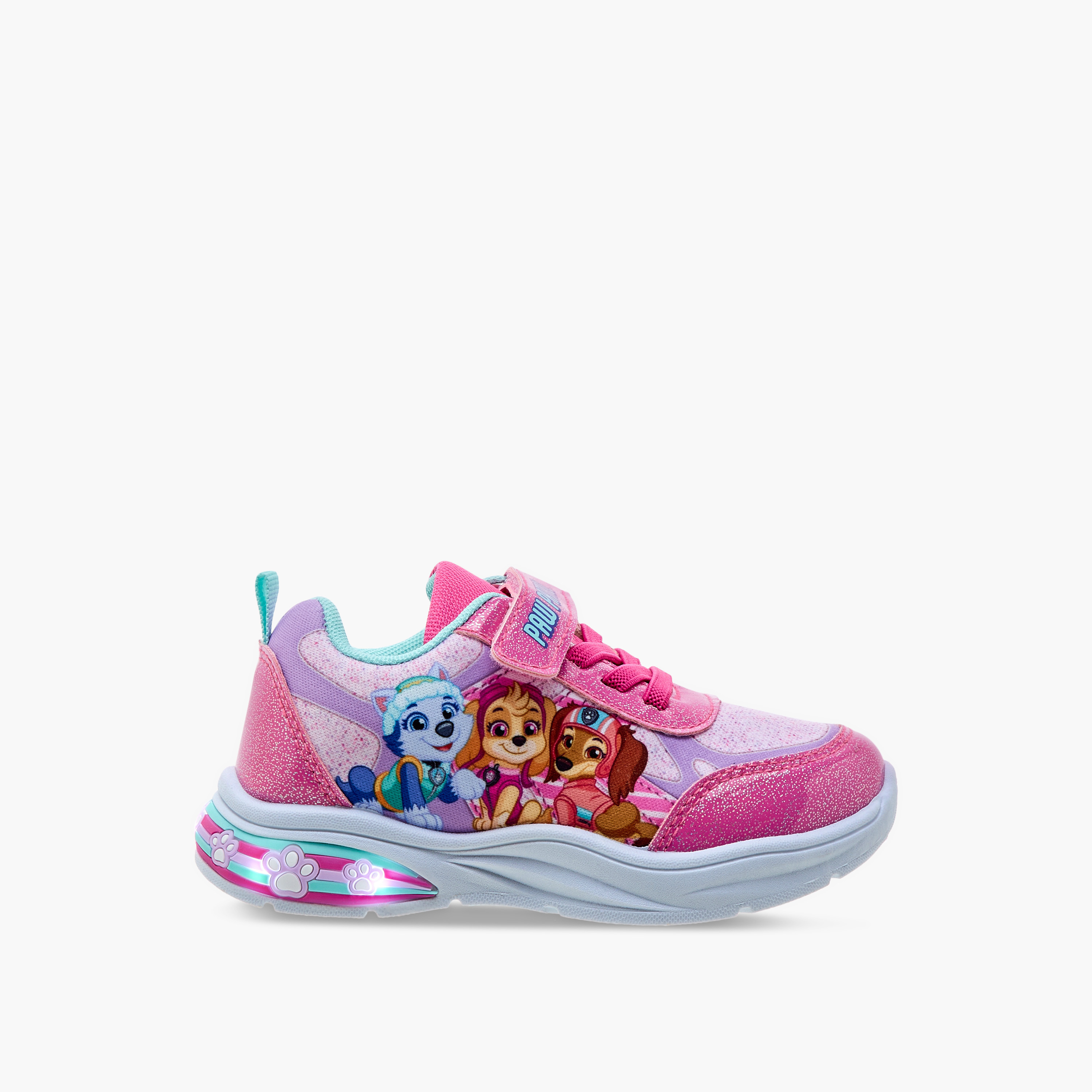 Paw Patrol Printed Light-Up Sneakers with Hook and Loop Closure-girls-shoes-sneakers-image-6