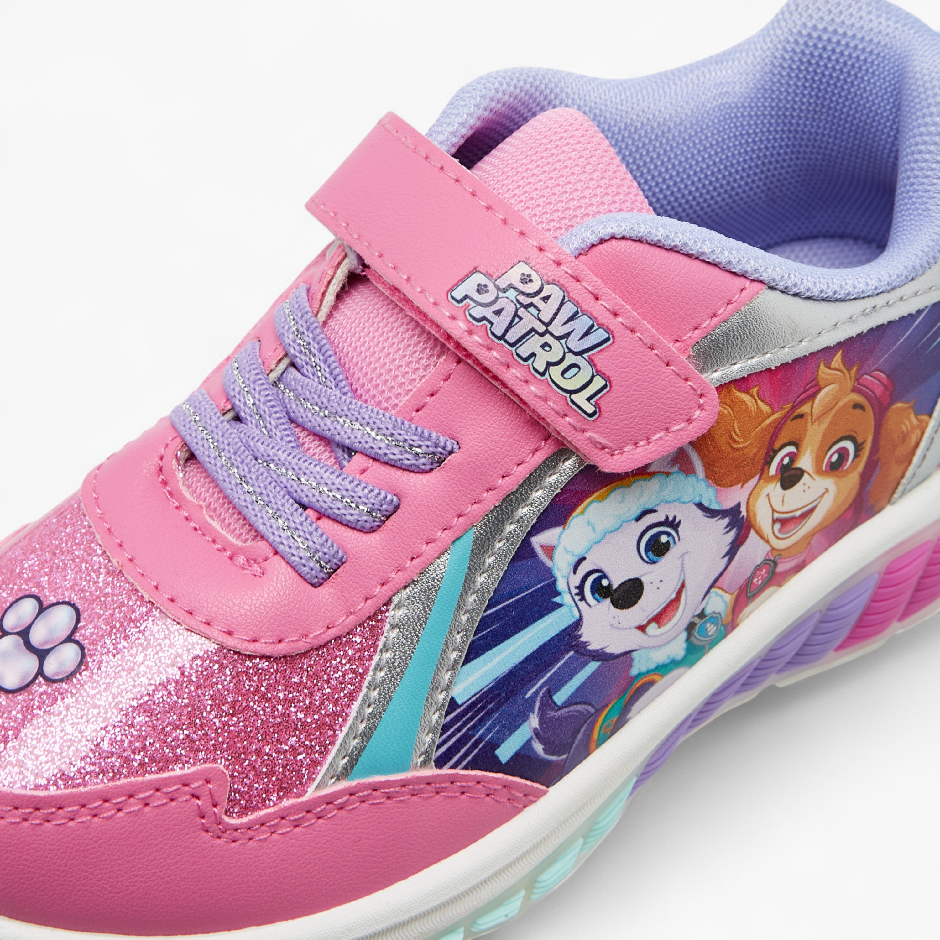 Paw Patrol Printed Light-Up Sneakers with Hook and Loop Closure-girls-shoes-sneakers-image-5