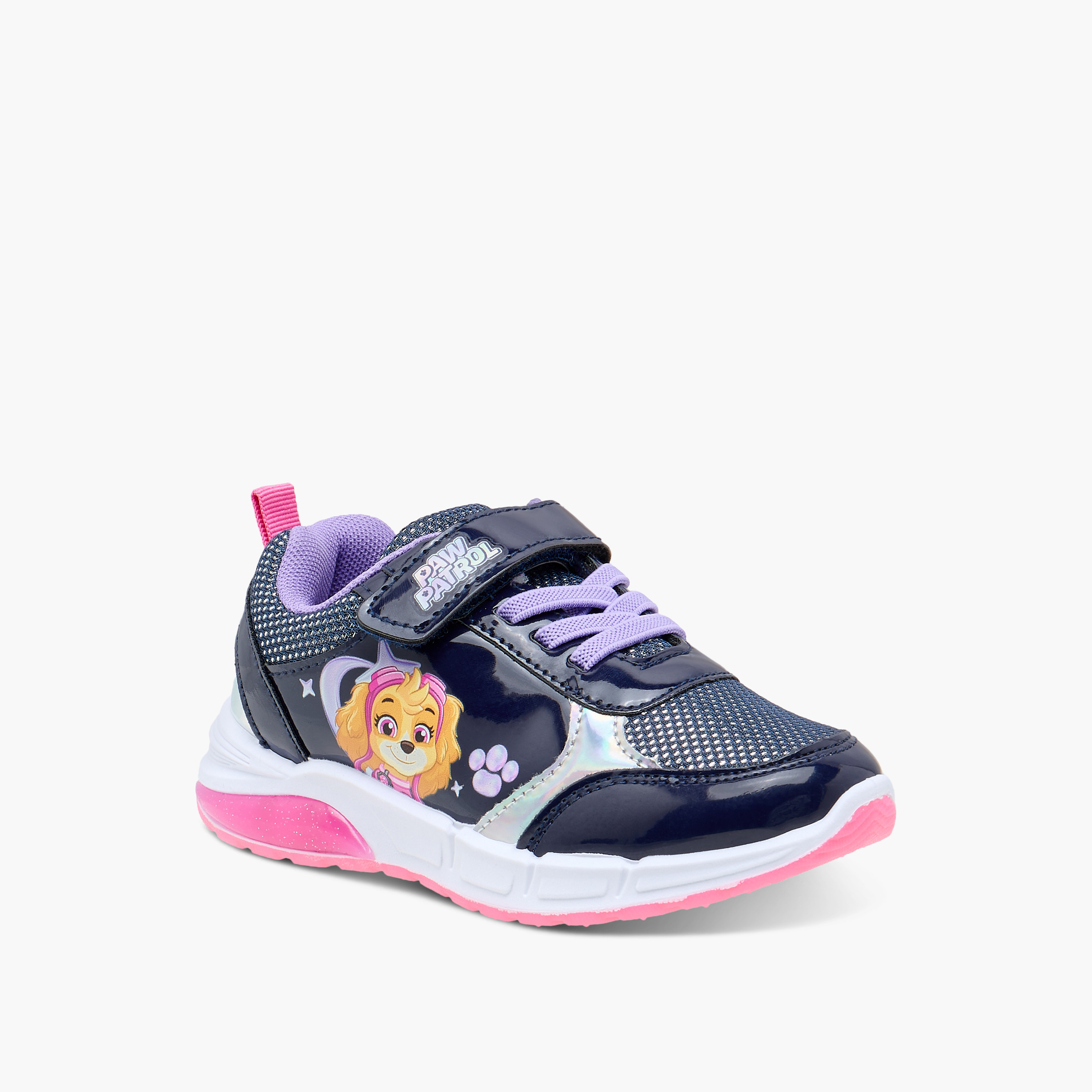 Paw Patrol Skye Print Light-Up Sneakers with Hook and Loop Closure-girls-shoes-sneakers-image-3