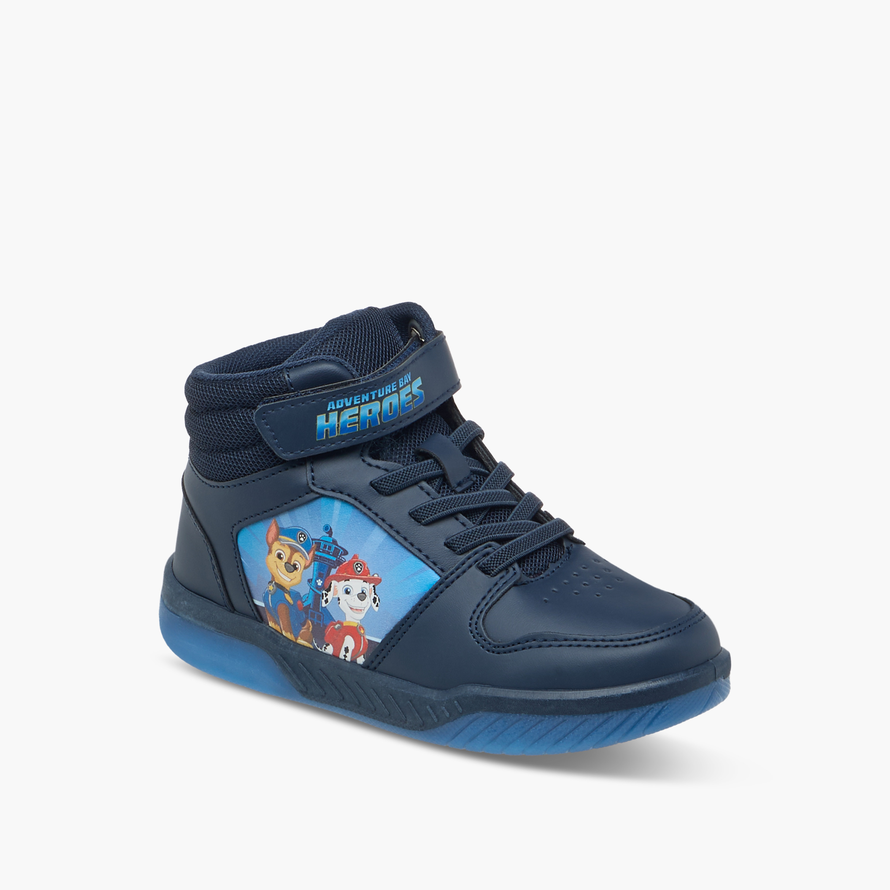 Paw Patrol Printed High-Top Sneakers with Hook and Loop Closure-boys-shoes-sneakers-image-2