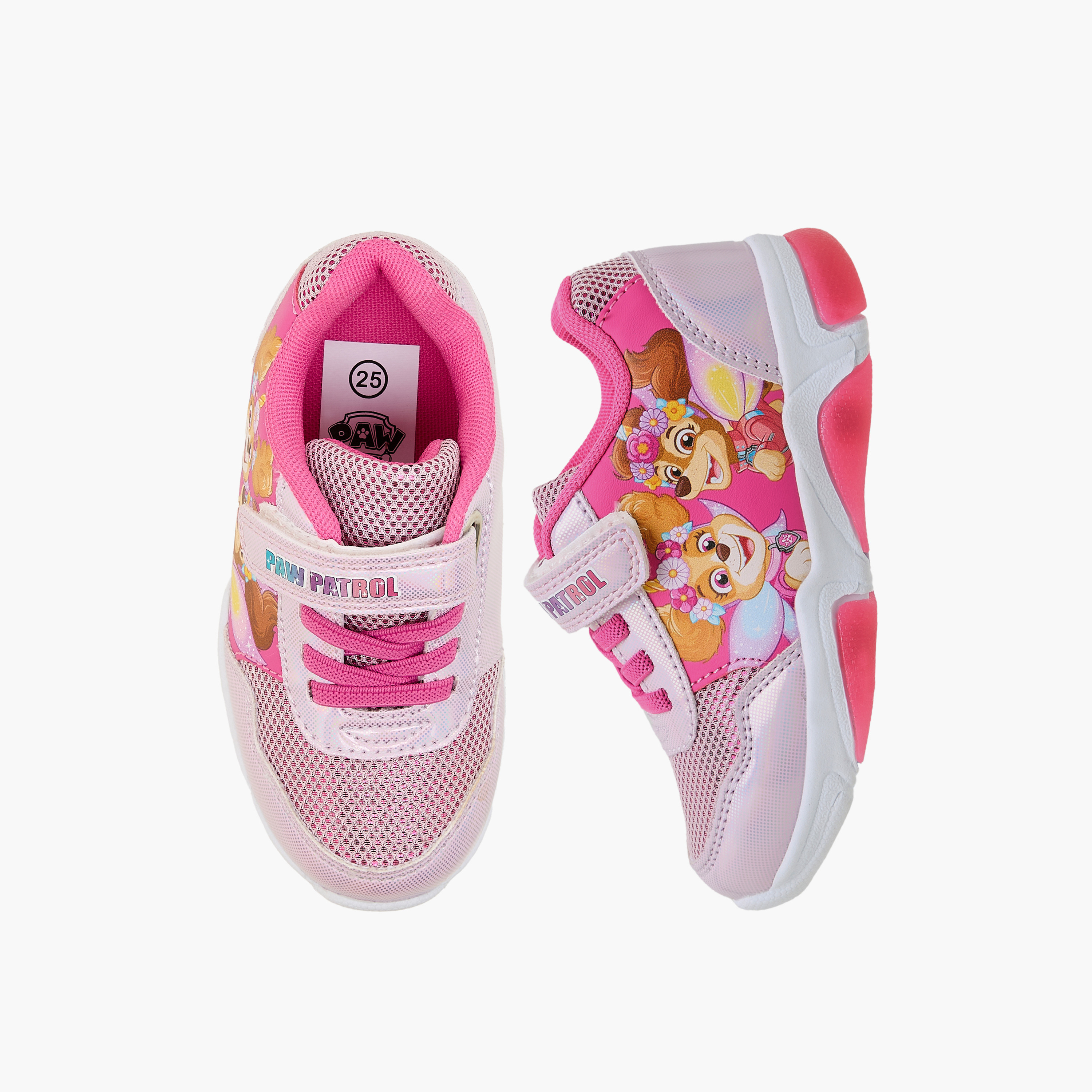 Paw Patrol Girls Hook & Loop Light-Up Sneakers-girls-shoes-sneakers-image-1