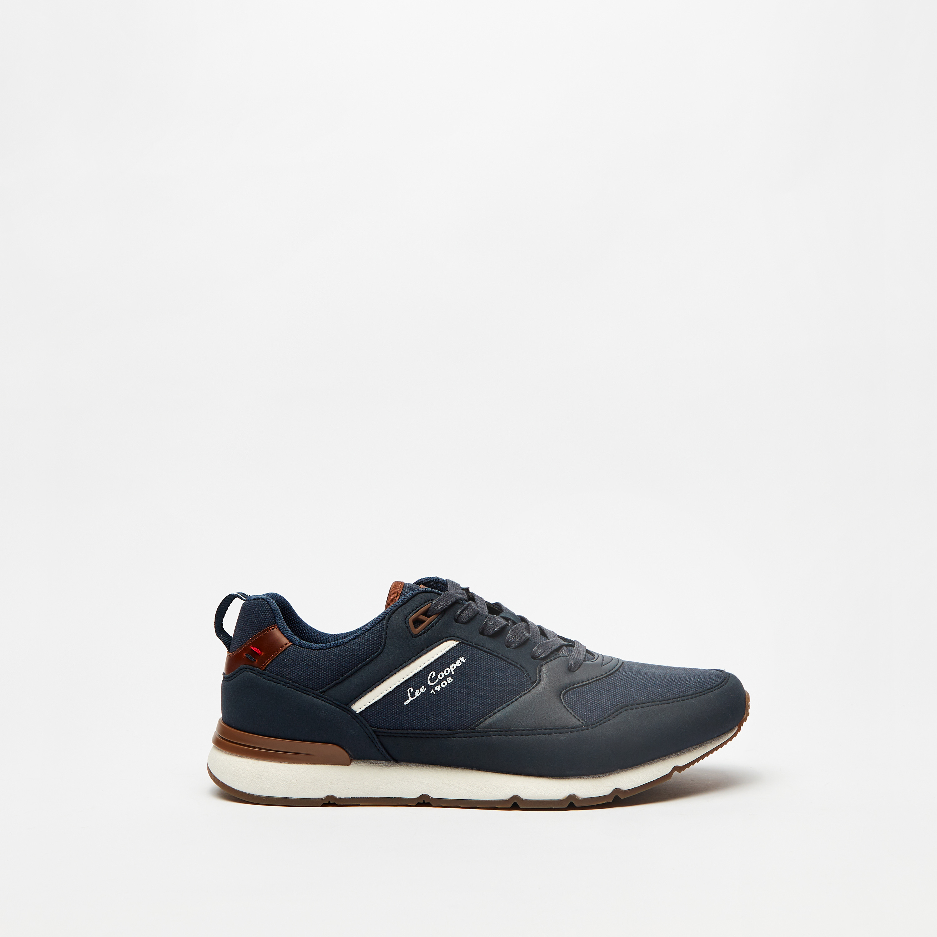 حذاء سنيكرز بارز الملمس برباط إغلاق للرجال من لي كوبر-men-shoes-sneakers-image-1
