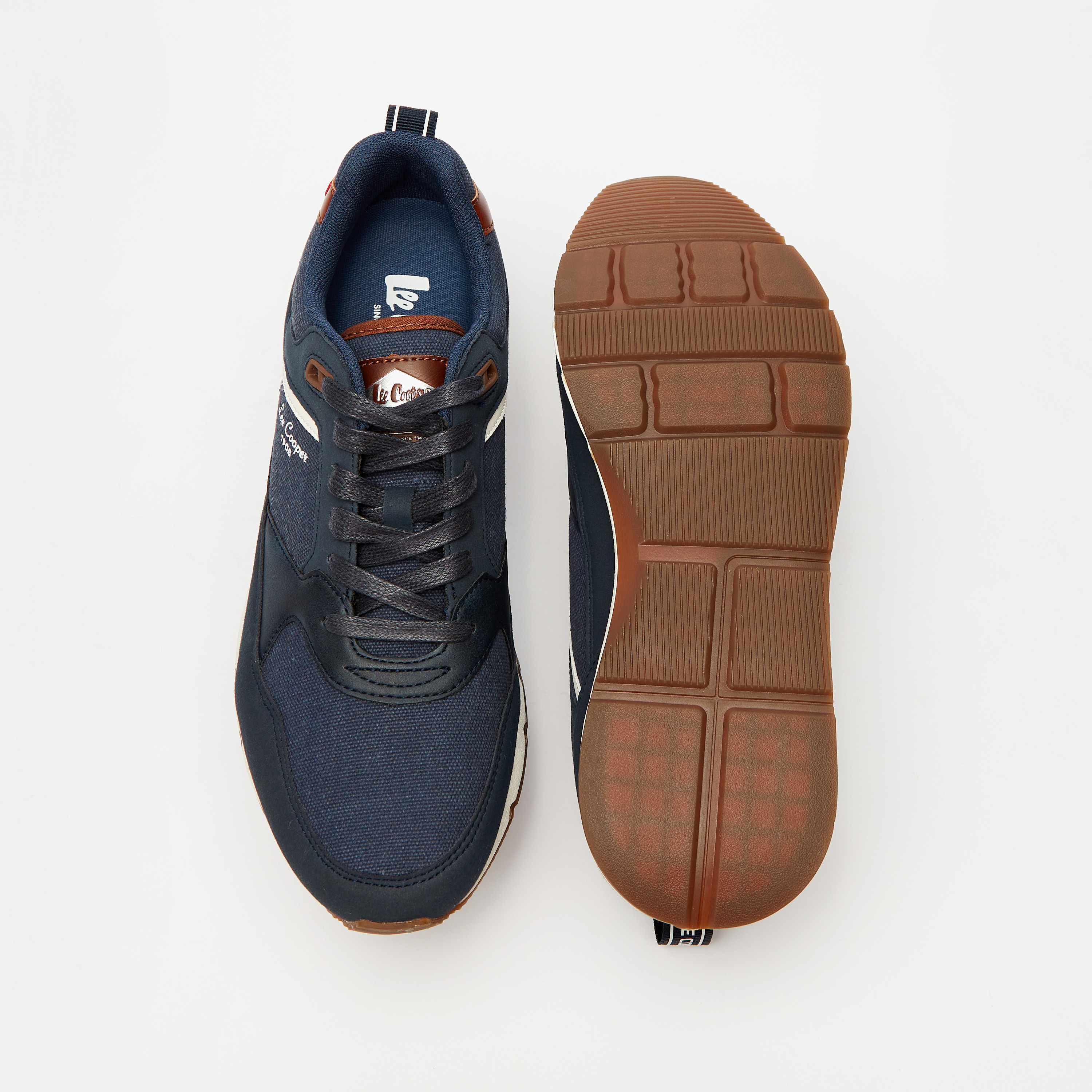حذاء سنيكرز بارز الملمس برباط إغلاق للرجال من لي كوبر-men-shoes-sneakers-image-5