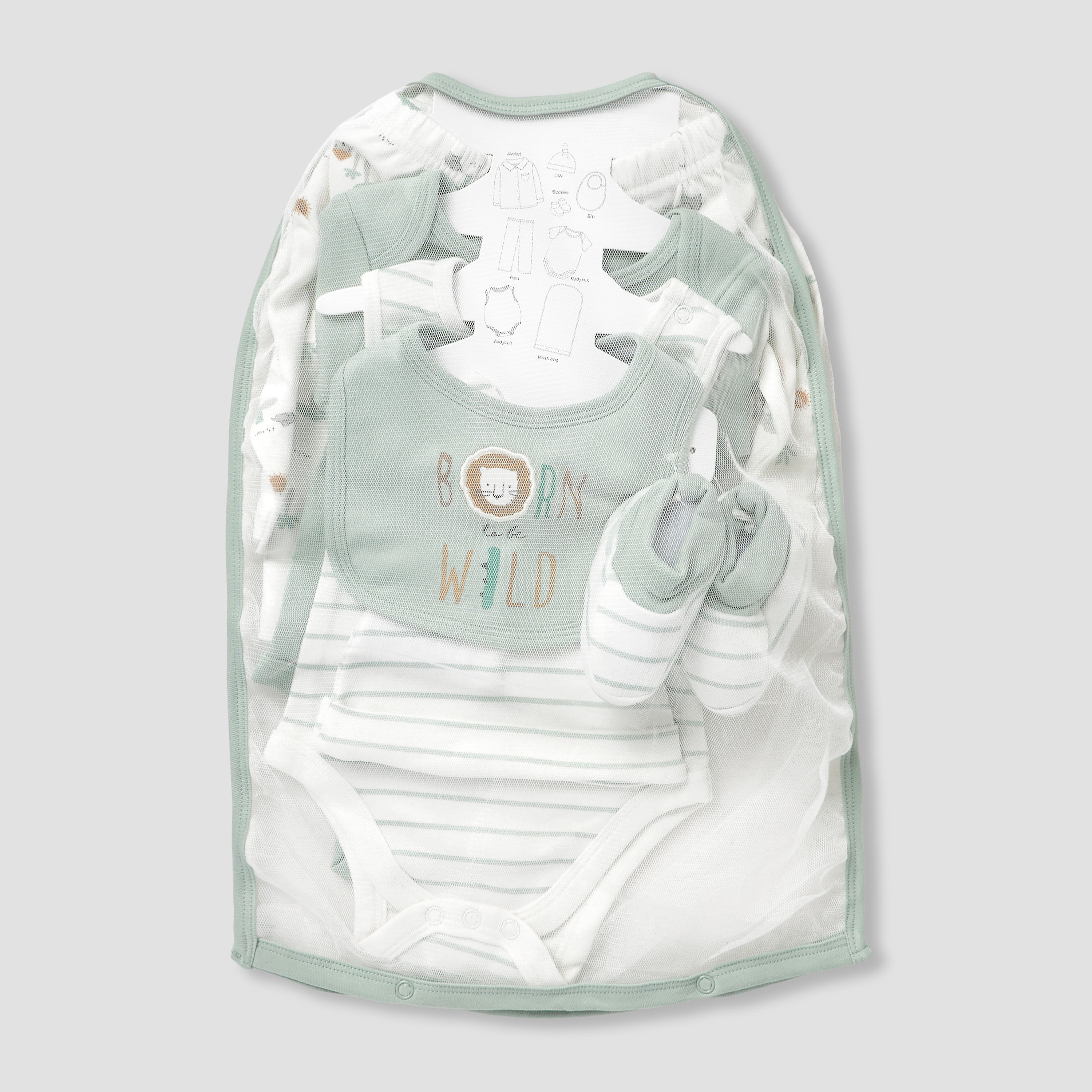 طقم هدايا ملابس 8 قطع مع أزرار إغلاق كبس من جونيورز-baby-boys-clothing-setsandcoords-image-1