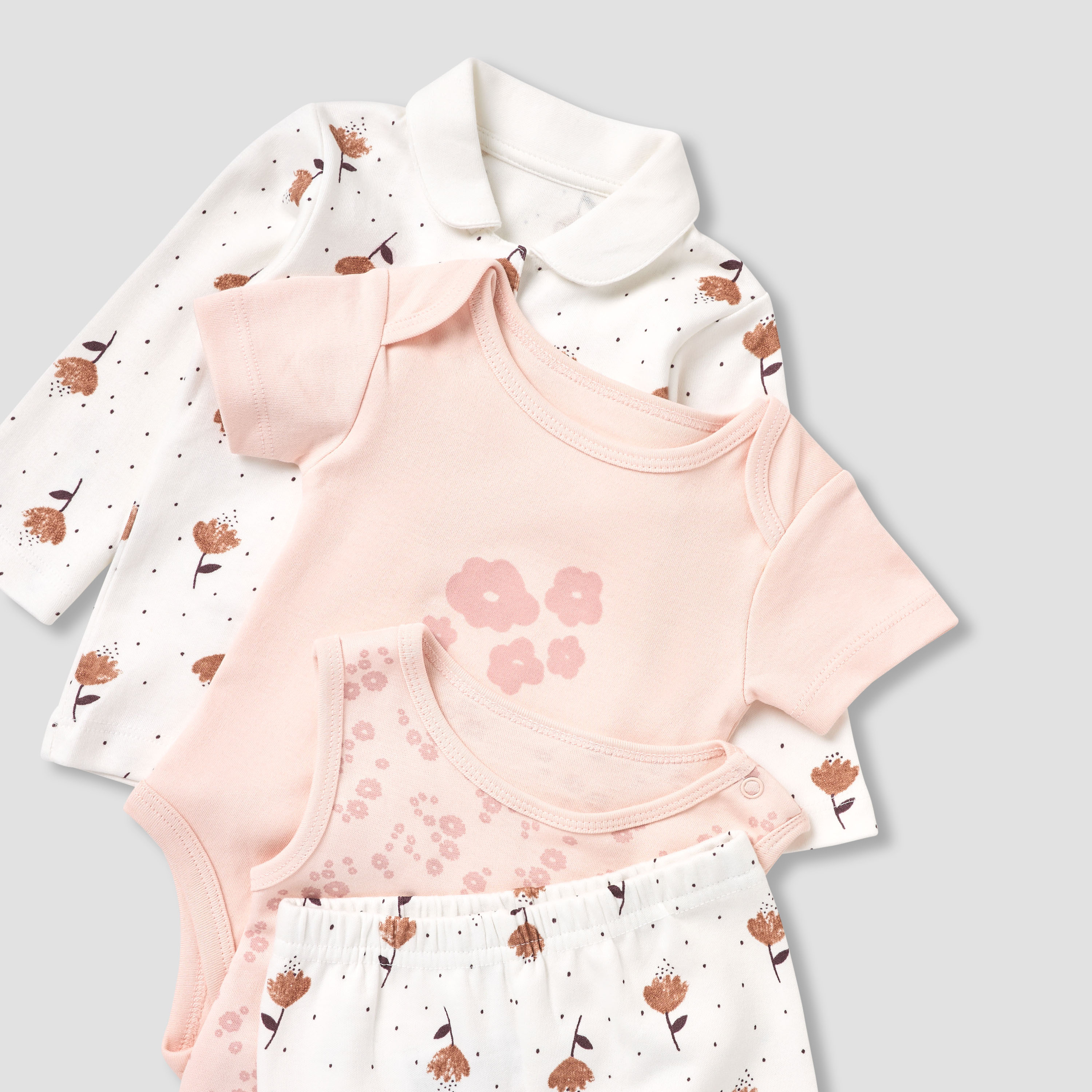Set of 8 Juniors Clothing Gift Set with Floral Print-baby-girls-clothing-setsandcoords-image-10