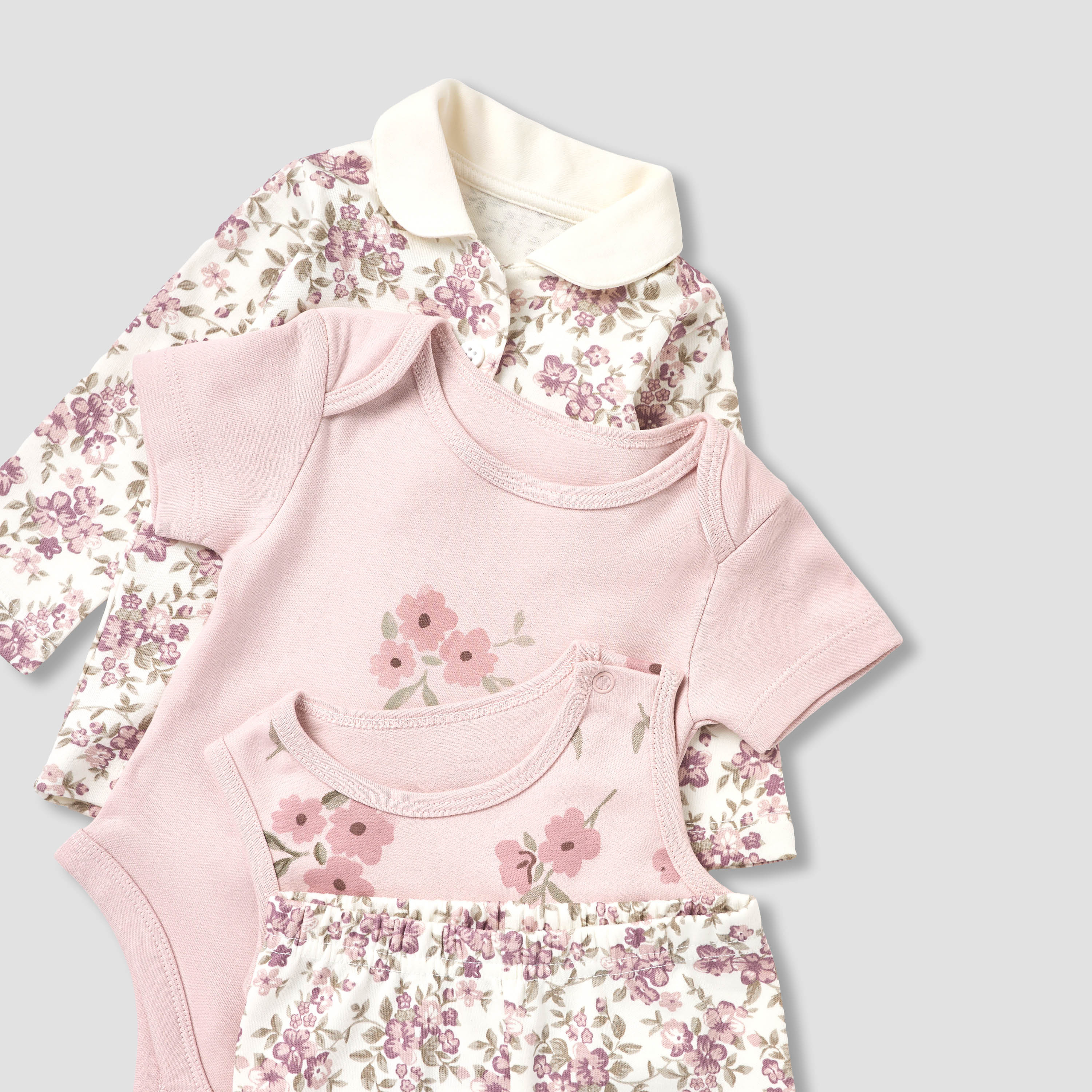Set of 8 Juniors Clothing Gift Set with Floral Print-baby-girls-clothing-setsandcoords-image-9