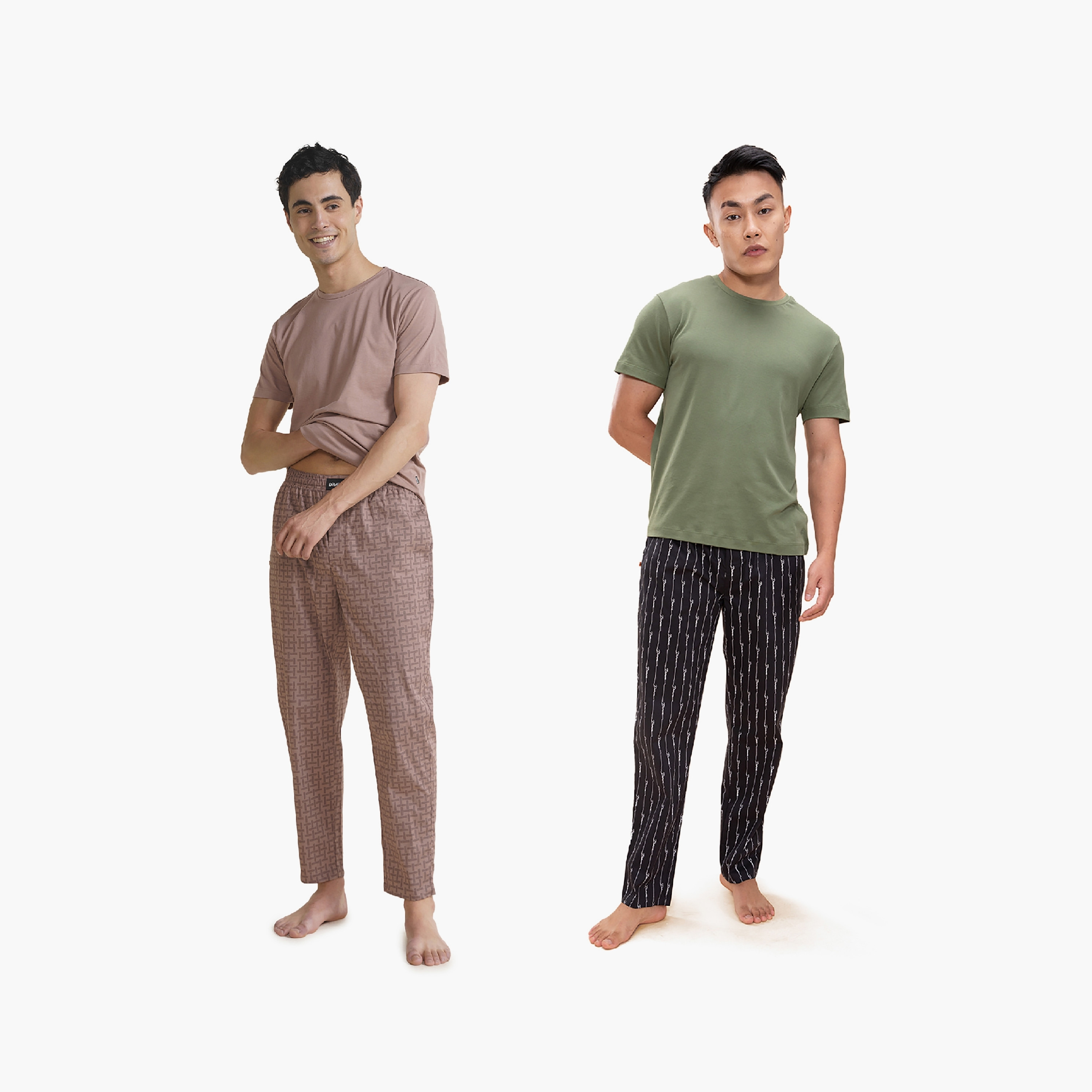 Damensch Pack of 2 Printed Mid-Rise Pyjamas-men-clothing-nightwear-pyjamaandshorts-image-2