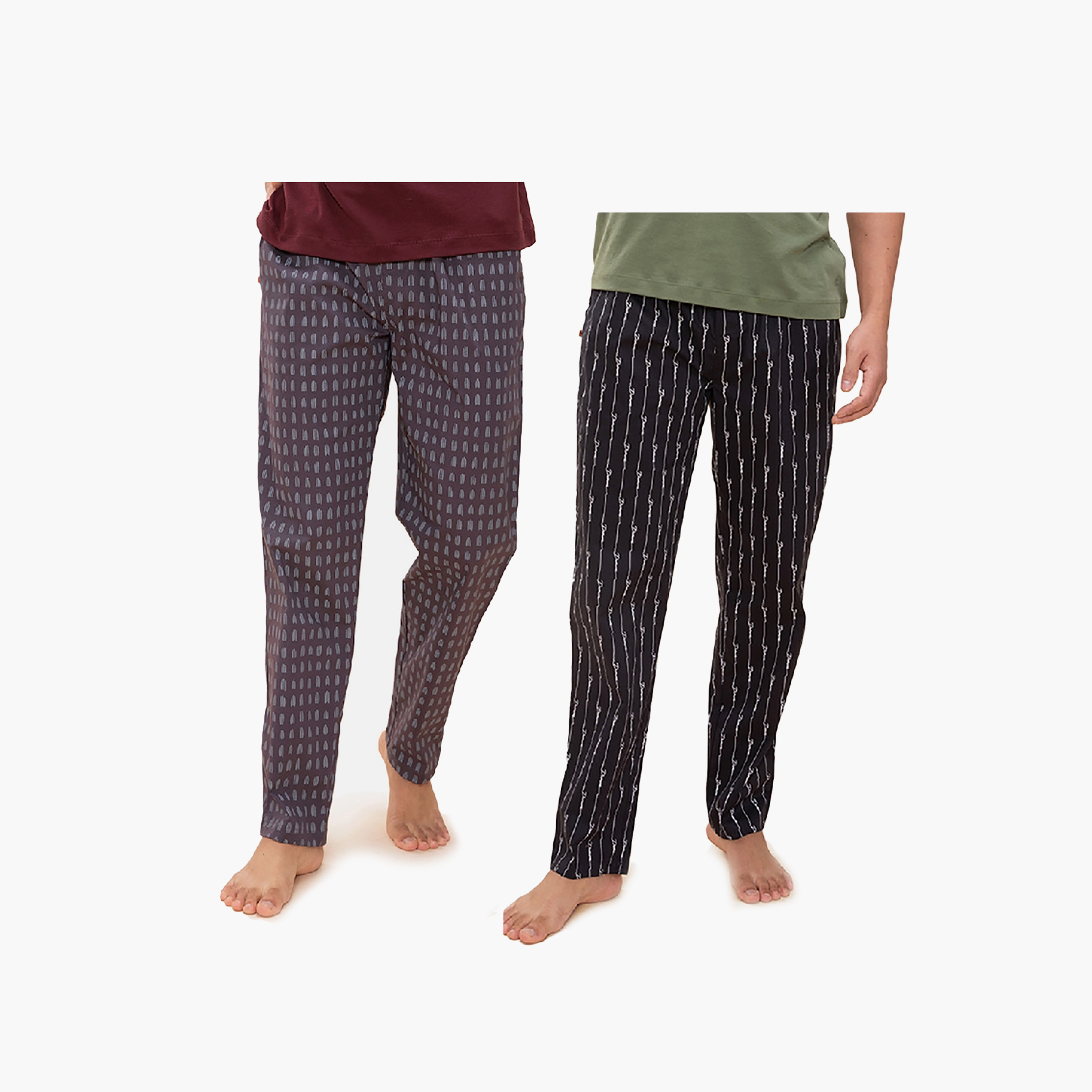 حزمة من 2 بيجامة مطبوعة بمتوسطة الارتفاع من دامينش-men-clothing-nightwear-pyjamaandshorts-image-13