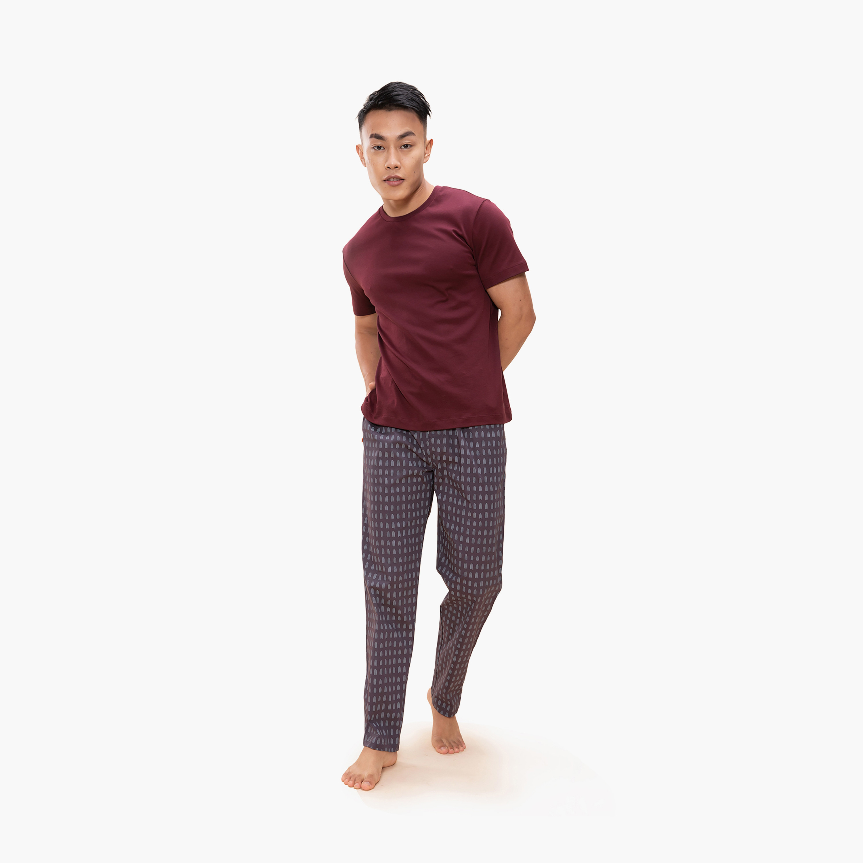 حزمة من 2 بيجامة مطبوعة بمتوسطة الارتفاع من دامينش-men-clothing-nightwear-pyjamaandshorts-image-17