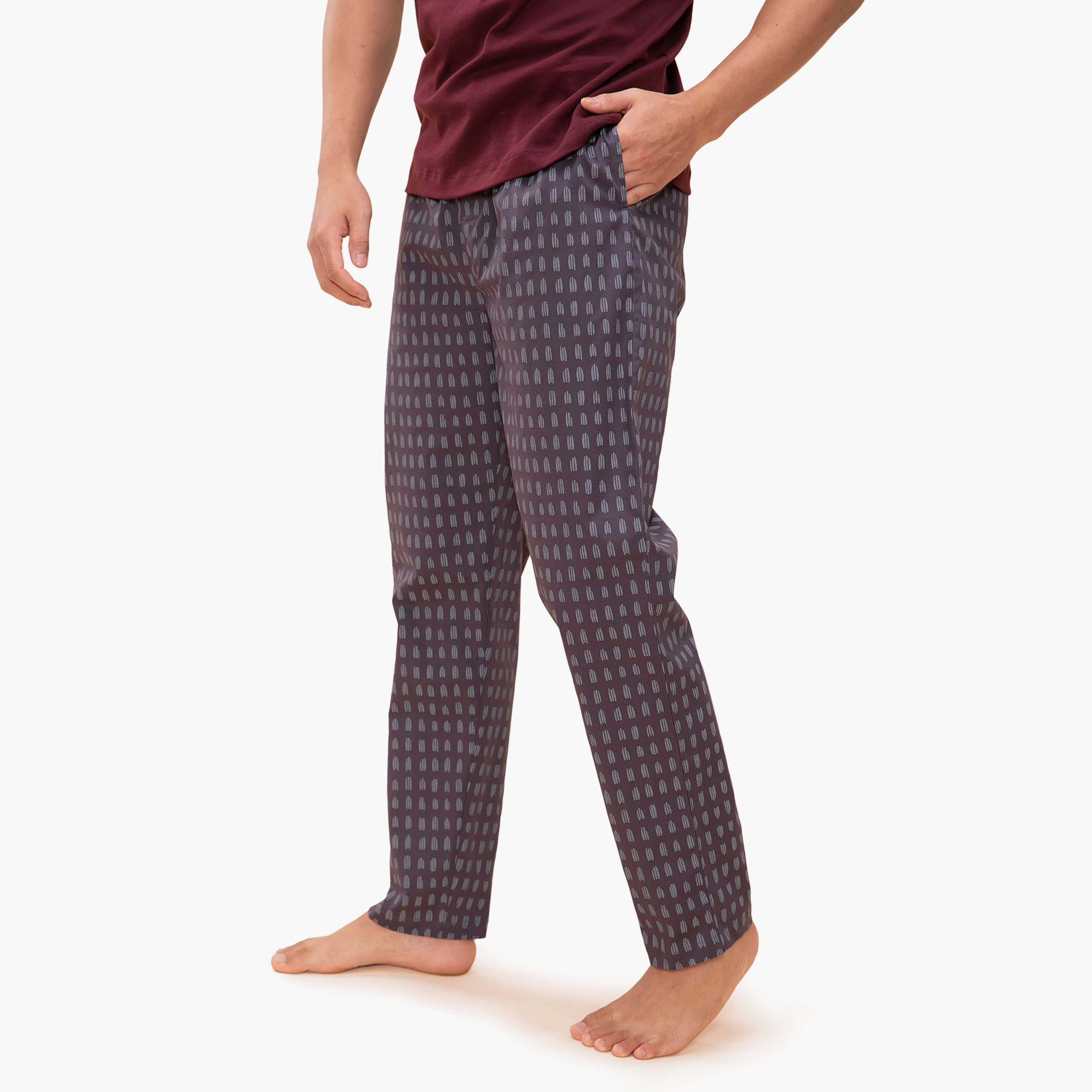 حزمة من 2 بيجامة مطبوعة بمتوسطة الارتفاع من دامينش-men-clothing-nightwear-pyjamaandshorts-image-18