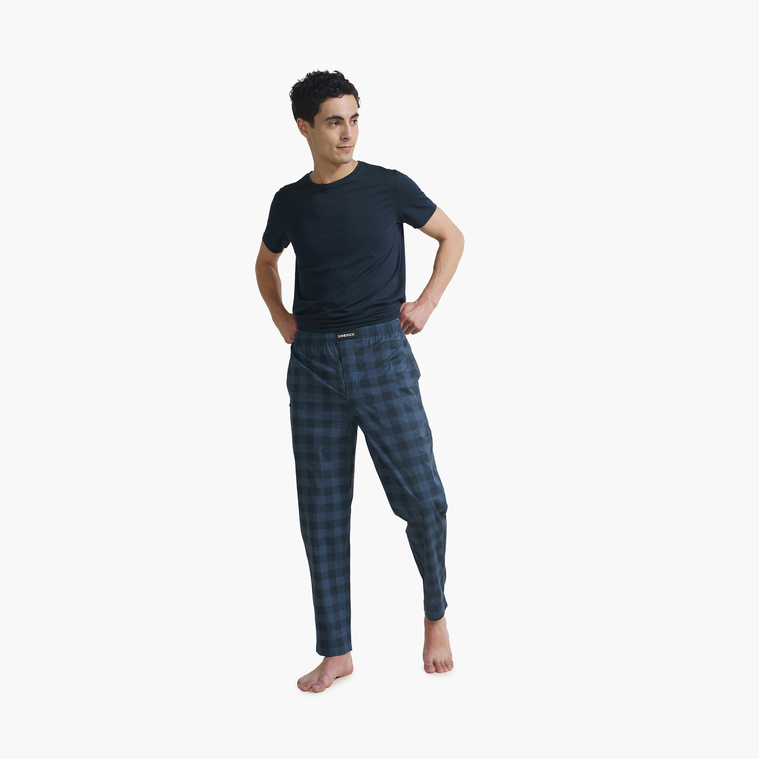 حزمة من 2 بيجامة مطبوعة بمتوسطة الارتفاع من دامينش-men-clothing-nightwear-pyjamaandshorts-image-10