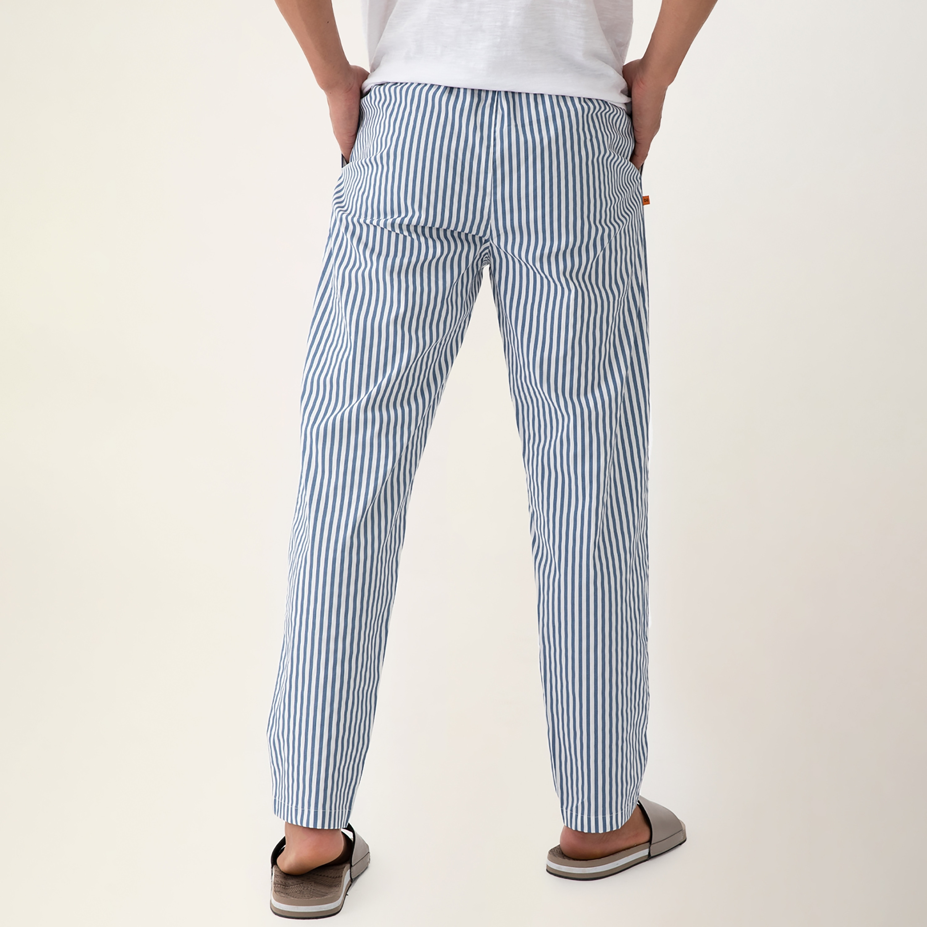 بيجامة دامينش متوسطة الارتفاع ذو مطبوعة مع إغلاق برباط داخلي-men-clothing-nightwear-pyjamaandshorts-image-16