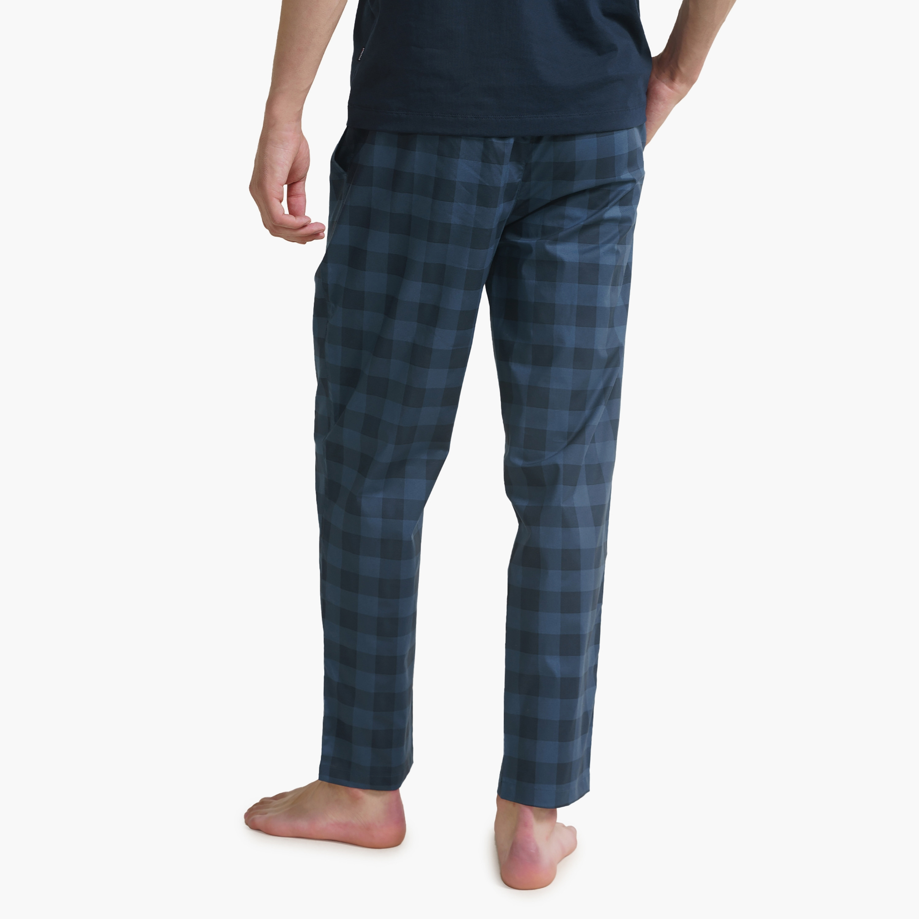 بيجامة دامينش متوسطة الارتفاع ذو مطبوعة مع إغلاق برباط داخلي-men-clothing-nightwear-pyjamaandshorts-image-12