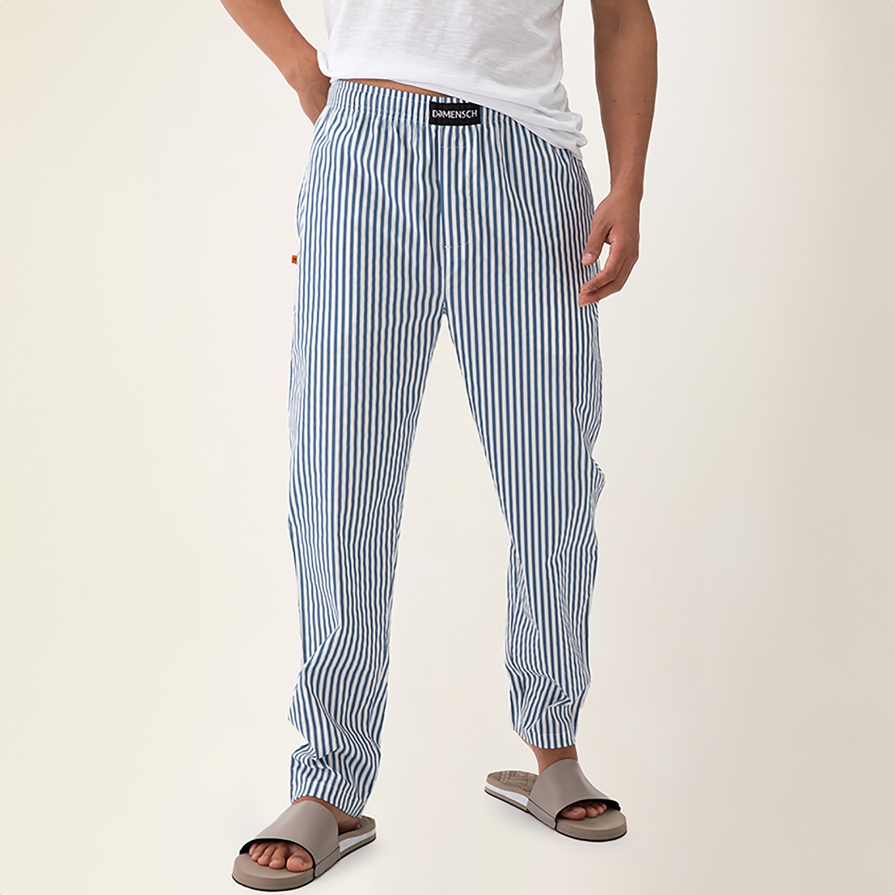 Damensch Stripes Mid-Rise Stretch Drawstring Pyjama-men-clothing-nightwear-pyjamaandshorts-image-9
