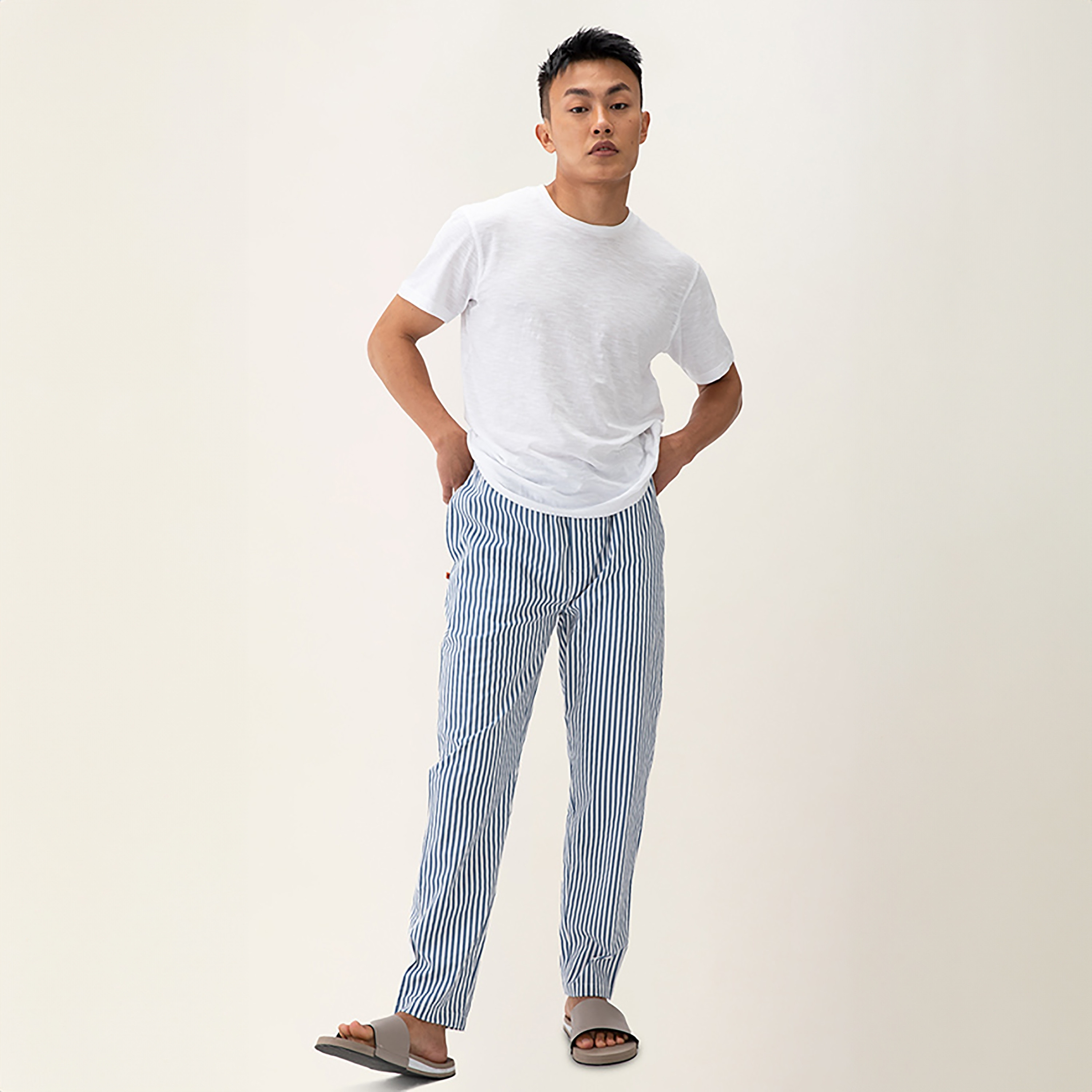 Damensch Stripes Mid-Rise Stretch Drawstring Pyjama-men-clothing-nightwear-pyjamaandshorts-image-10