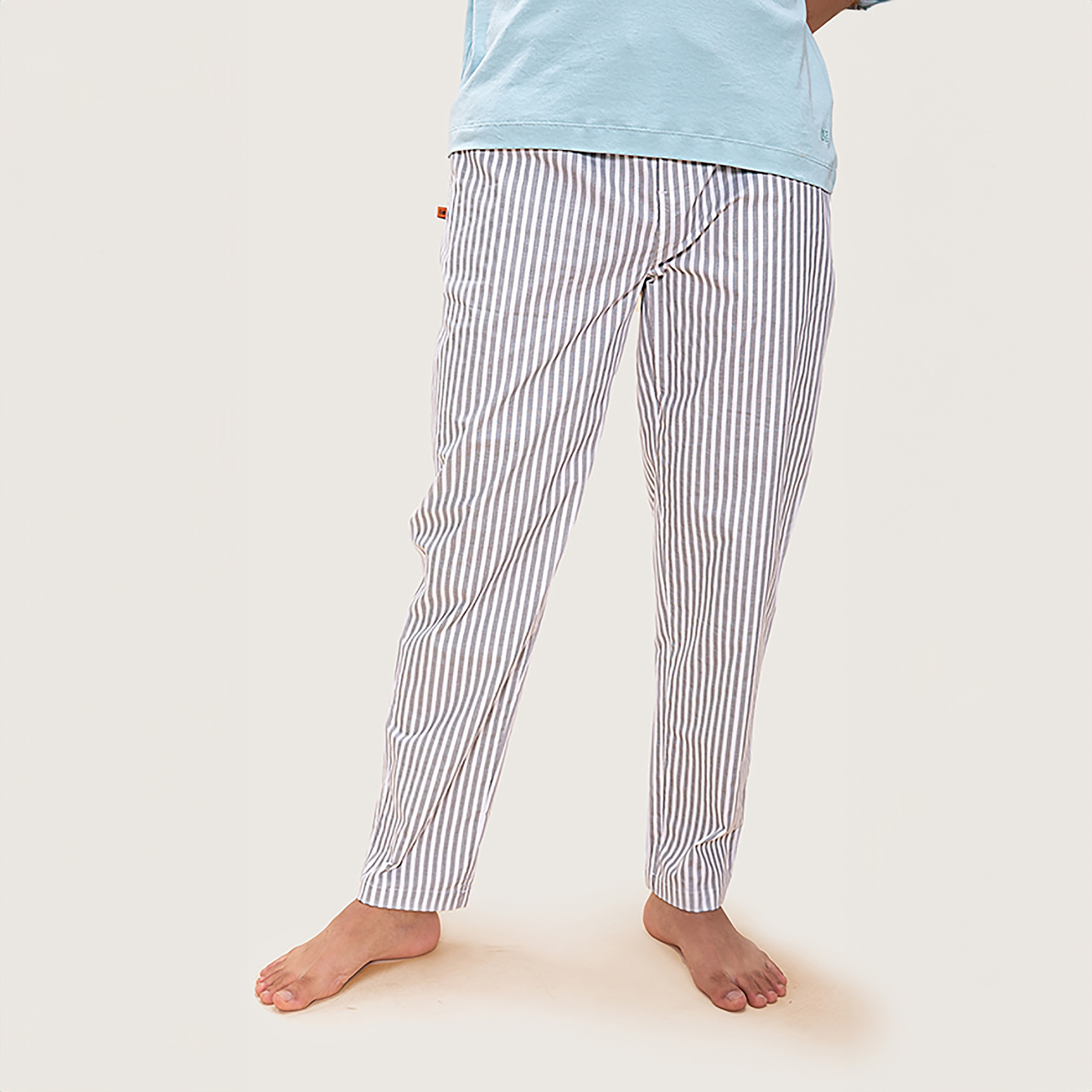 بيجامة برباط مطاطي متوسطة الارتفاع ذات خطوط من دامنش-men-clothing-nightwear-pyjamaandshorts-image-17