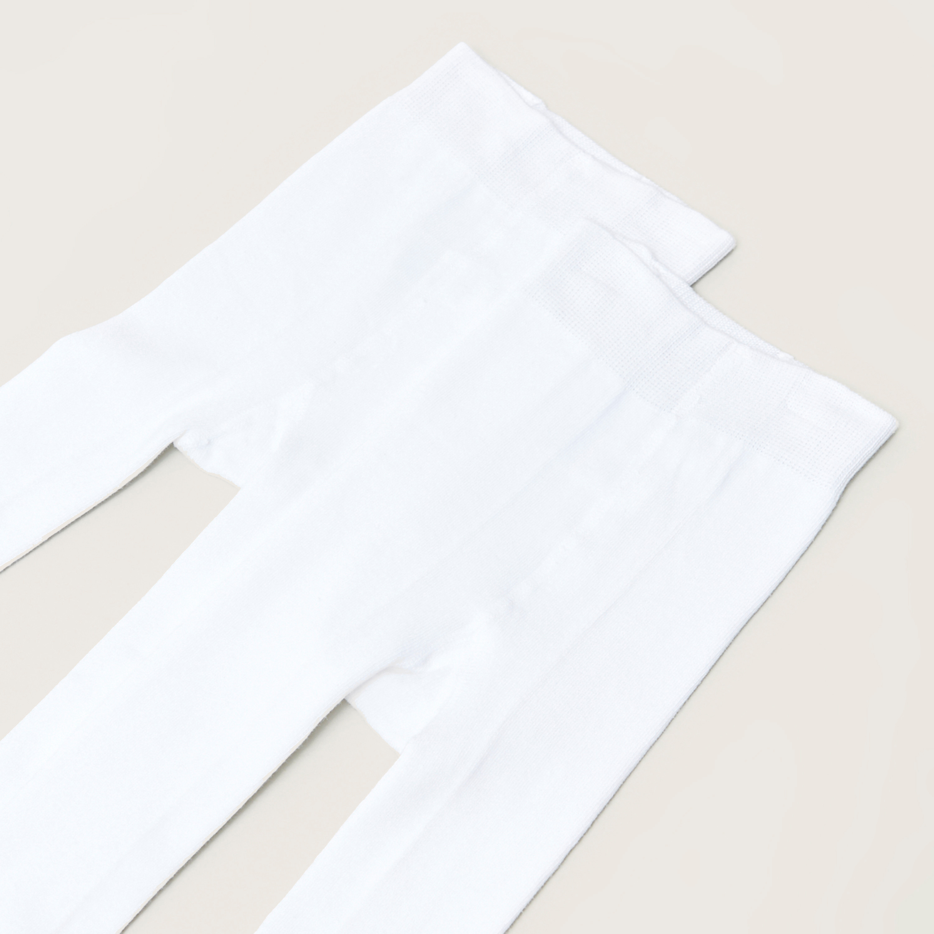 Juniors Solid Closed Feet Tights - Set of 2-girls-accessories-socks-image-3