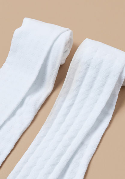 Juniors Textured Closed Feet Tights - Set of 2-Socks-image-1