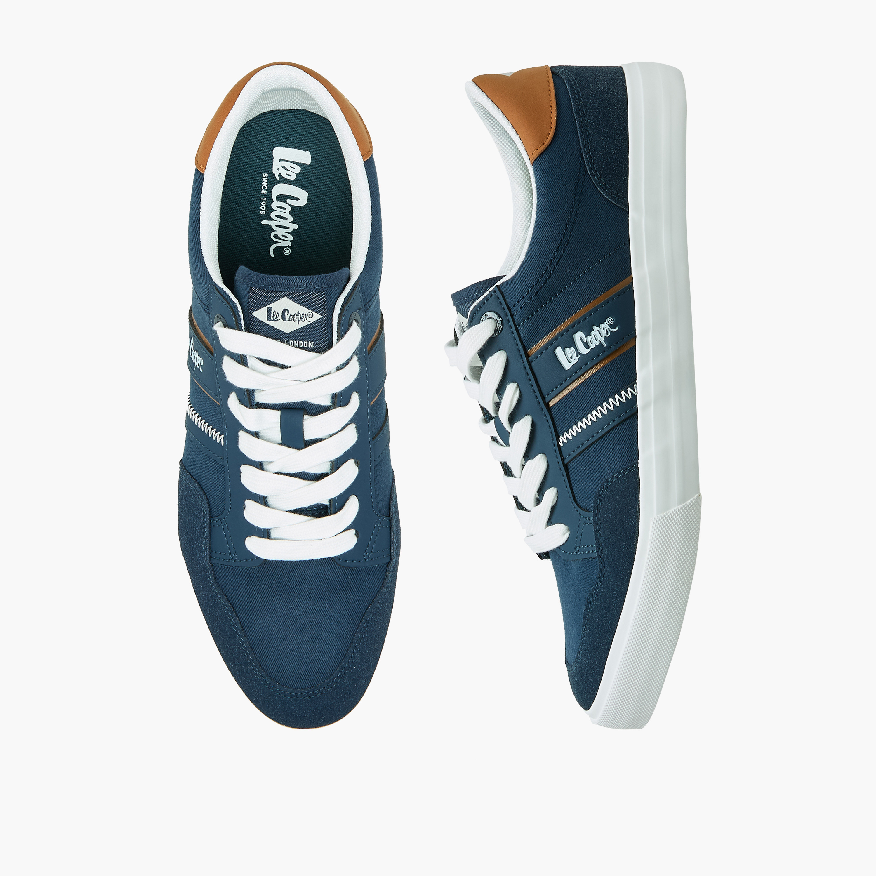 Lee Cooper Men Lace-Up Canvas Shoes-men-shoes-sneakers-image-1