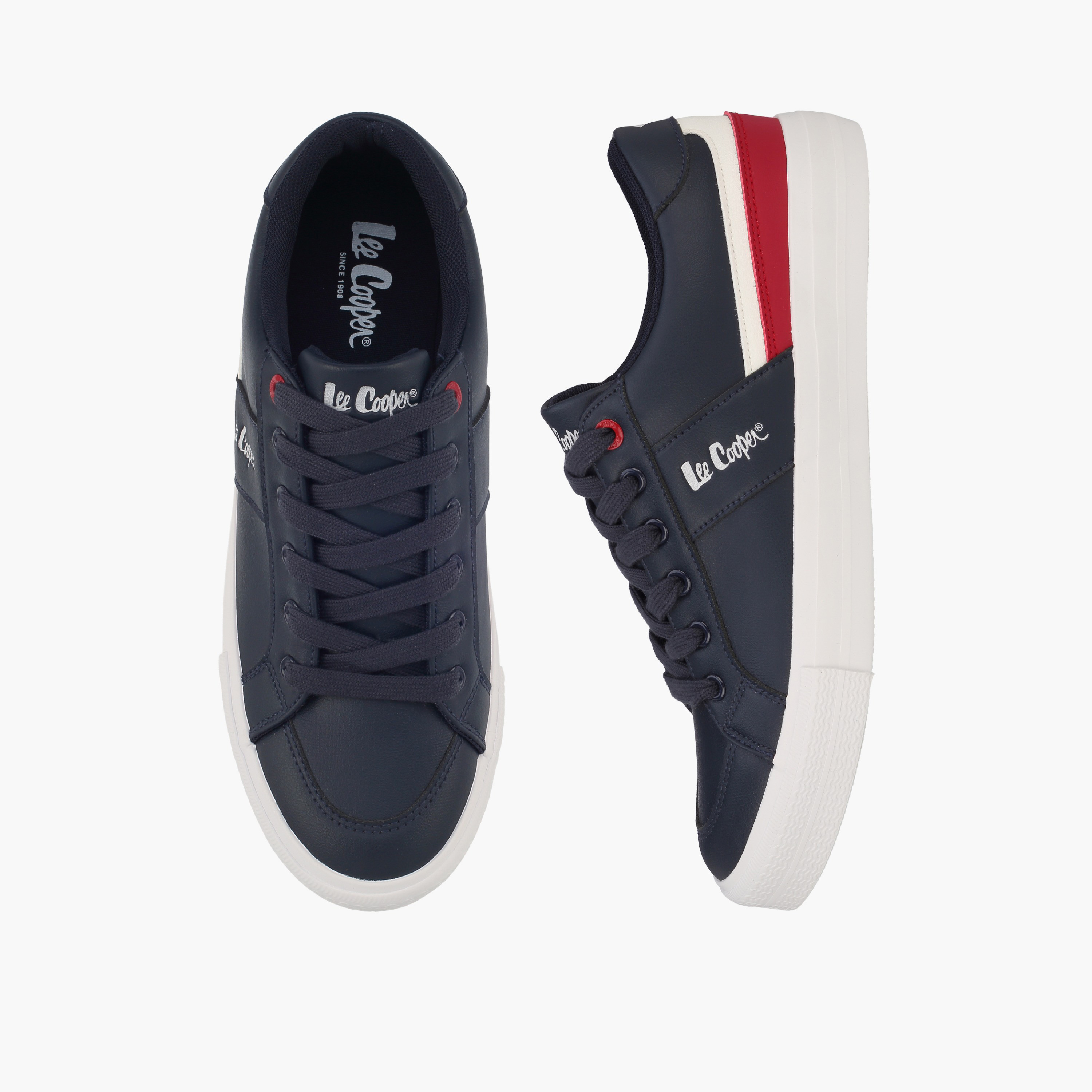 حذاء سنيكرز بطول الكاحل ورباط إغلاق للرجال من لي كوبر-men-shoes-sneakers-image-1